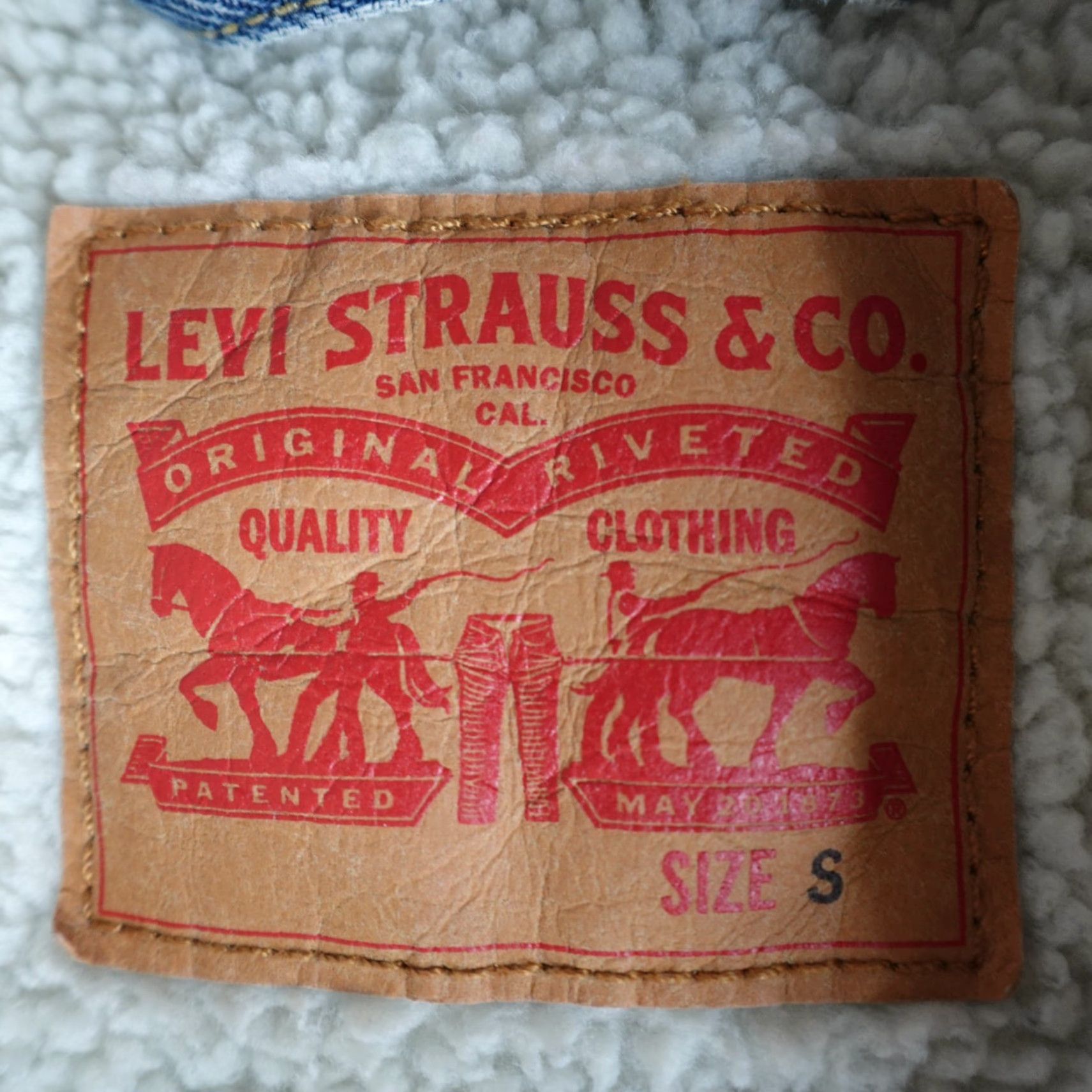 Levi's Levi's Jacket Small Blue Denim Trucker Sherpa Lined Snap Front Men Regular Size S Biker Style Size US S / EU 44-46 / 1 - 2 Thumbnail