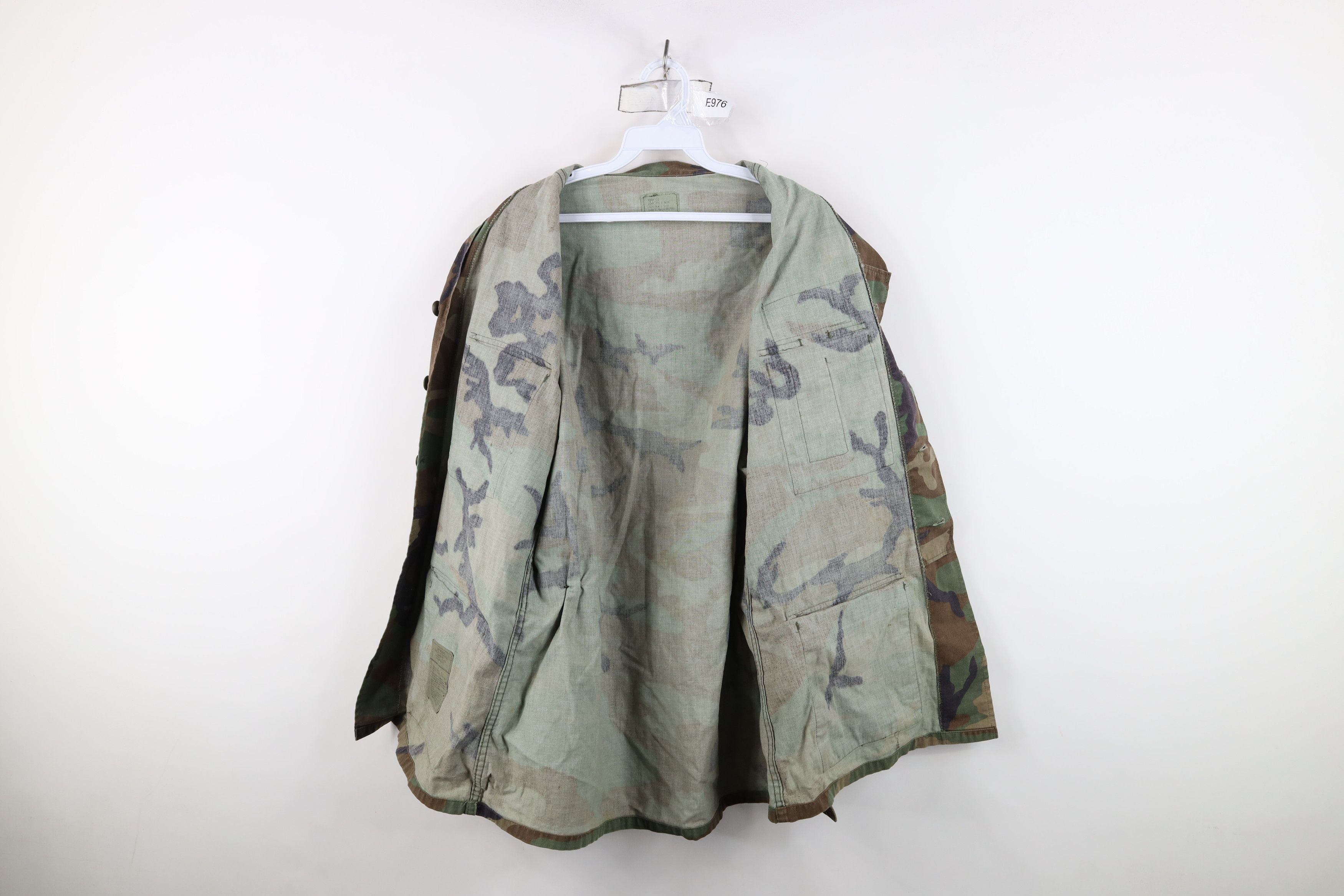 Vintage Vintage 90s Issued Woodland Camouflage Combat Jacket USA Size US M / EU 48-50 / 2 - 10 Thumbnail