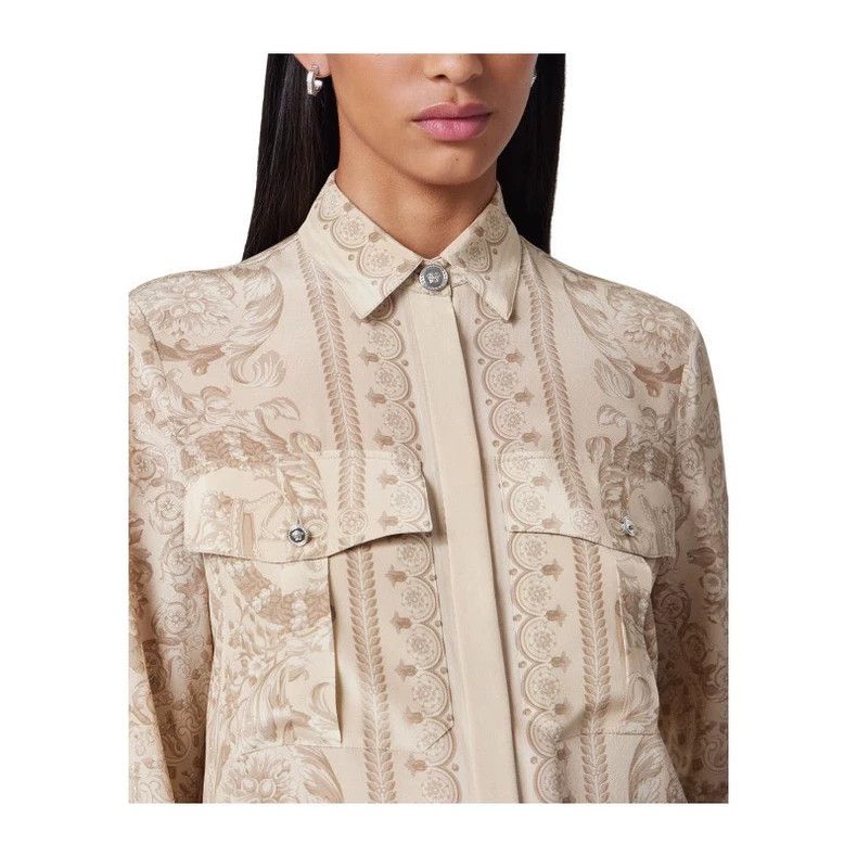 Versace Versace Mulberry silk shirt Size XL / US 12-14 / IT 48-50 - 7 Thumbnail