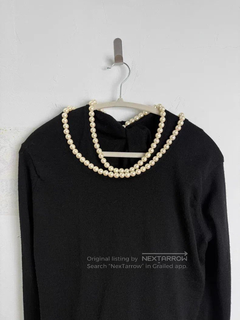 Junya Watanabe Junya Watanabe Double-layer knitted wool pearl sweater Size US M / EU 48-50 / 2 - 4 Thumbnail