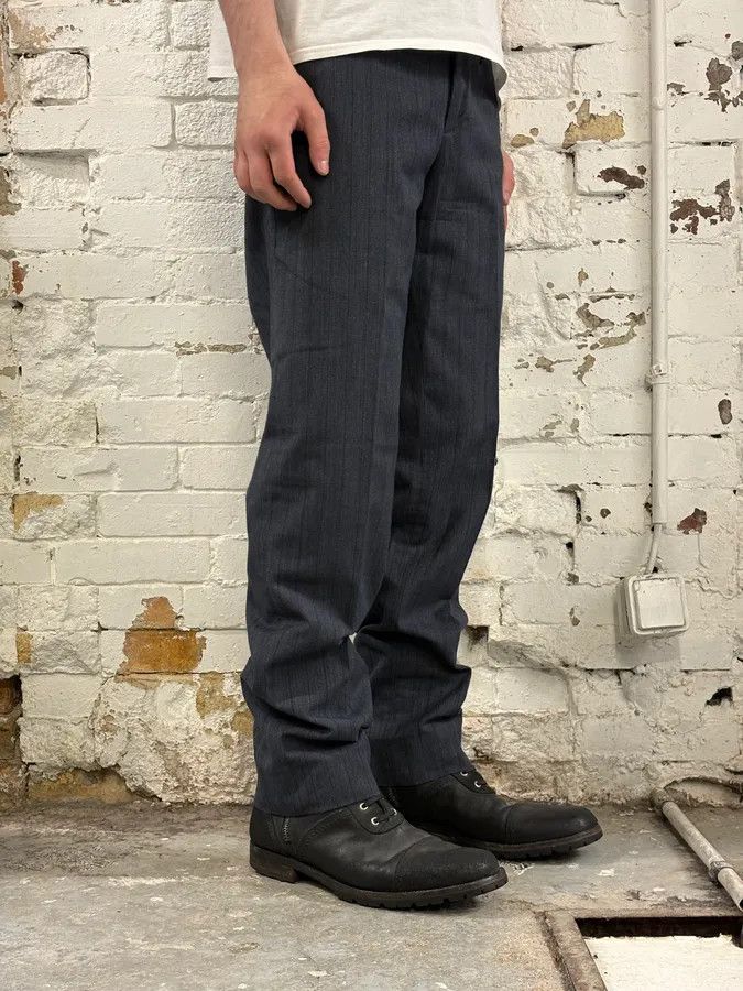 Dolce & Gabbana AW2003 Dolce & Gabbana Corduroy Waistband Grey Tailored Pants Size US 32 / EU 48 - 3 Thumbnail