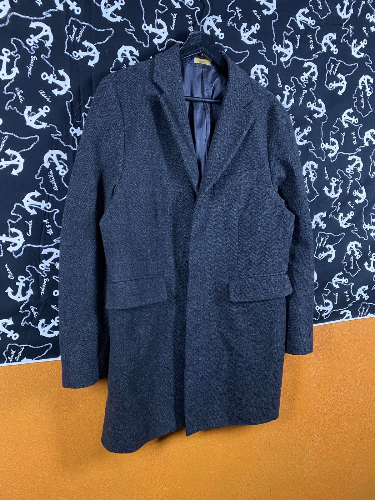Brooks Brothers Vintage Brooks Brothers Brookstorm Regent Fit Wool GreyCoat Size US S / EU 44-46 / 1 - 5 Thumbnail