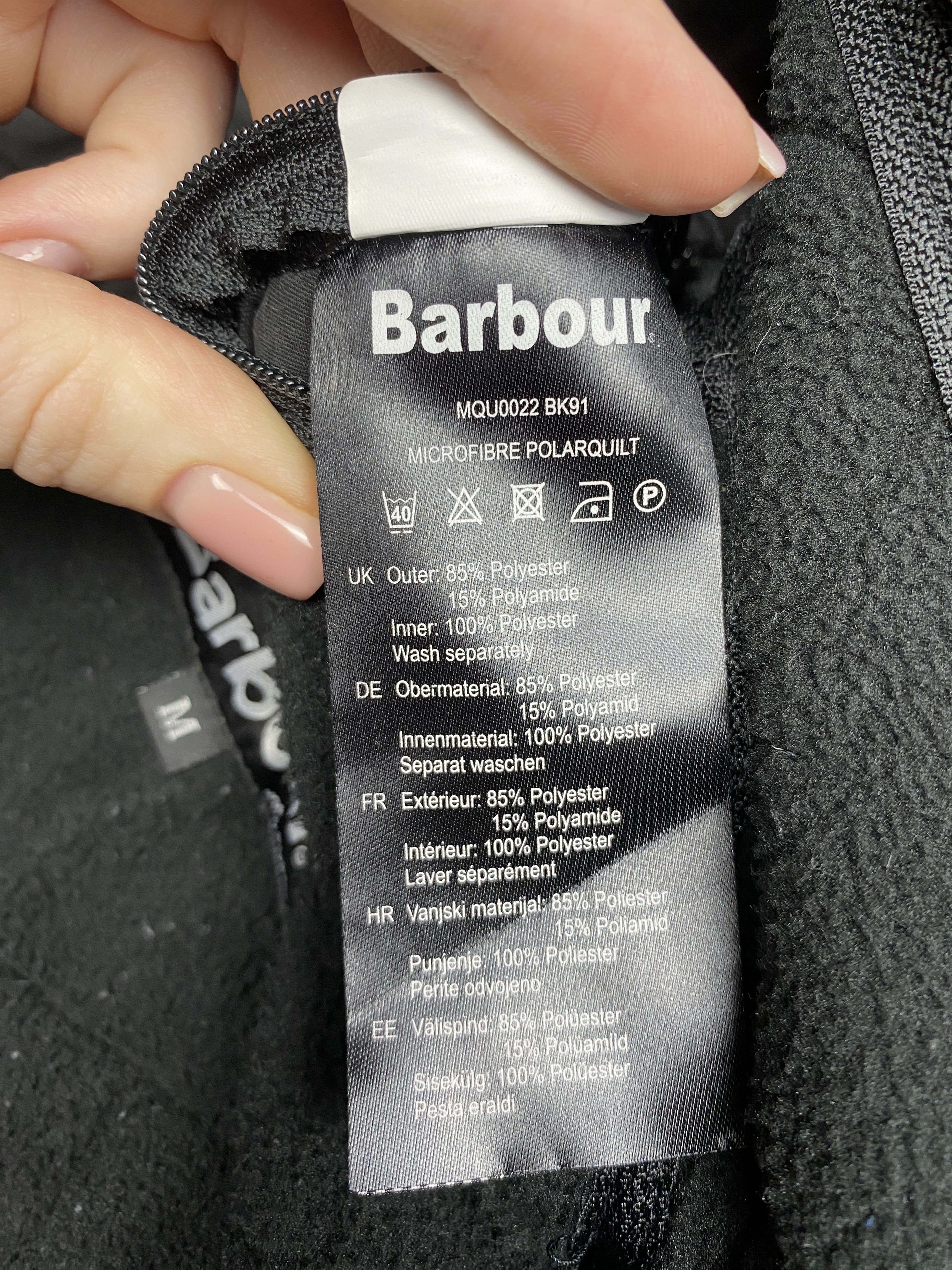 Barbour × Vintage Barbour Vintage Mens Microfibre Polarquilt Quilted Jacket Size US M / EU 48-50 / 2 - 8 Thumbnail