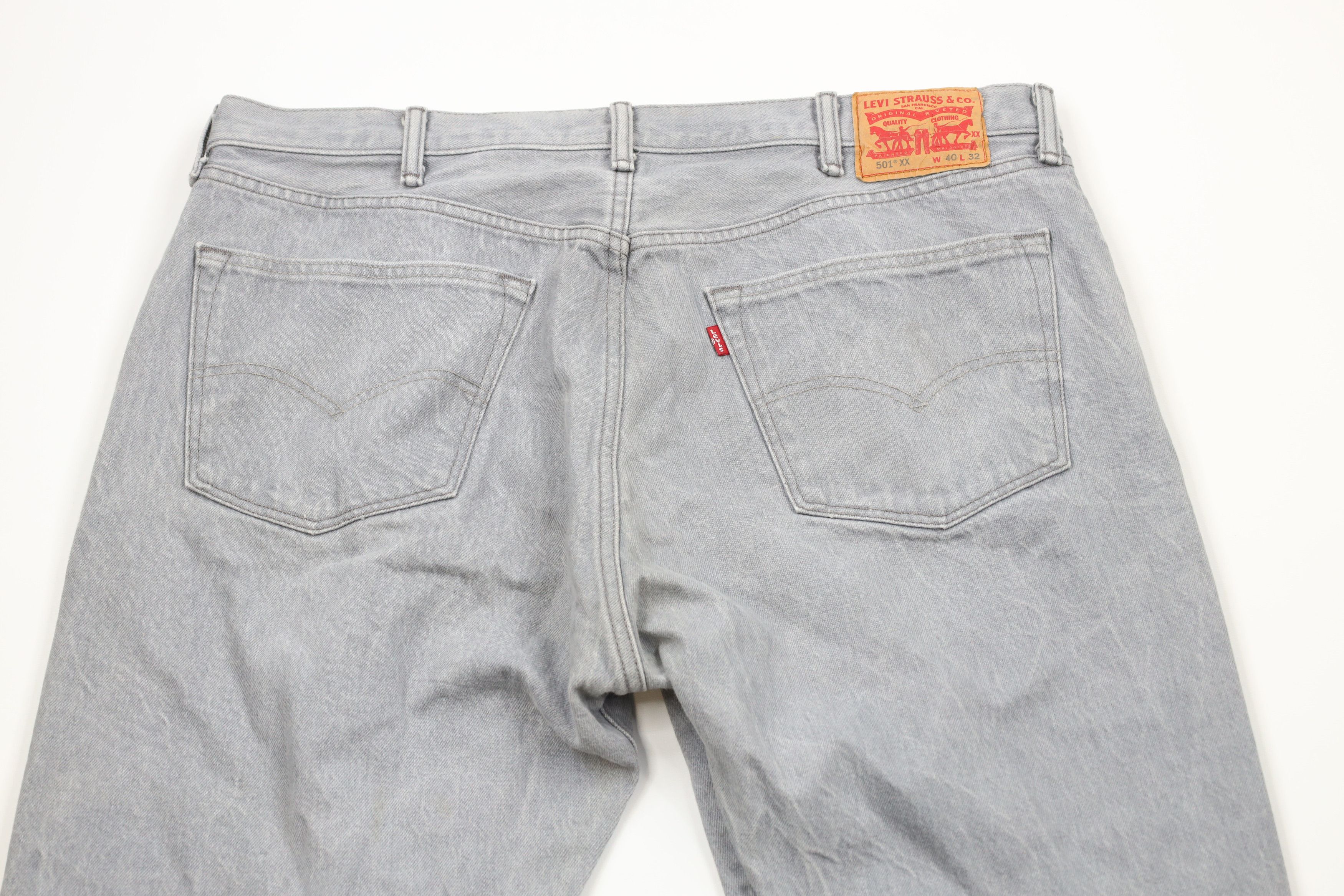 Levi's × Vintage Y2K Levis 501xx Original Fit Button Fly Denim Jeans Gray Size US 40 / EU 56 - 10 Thumbnail