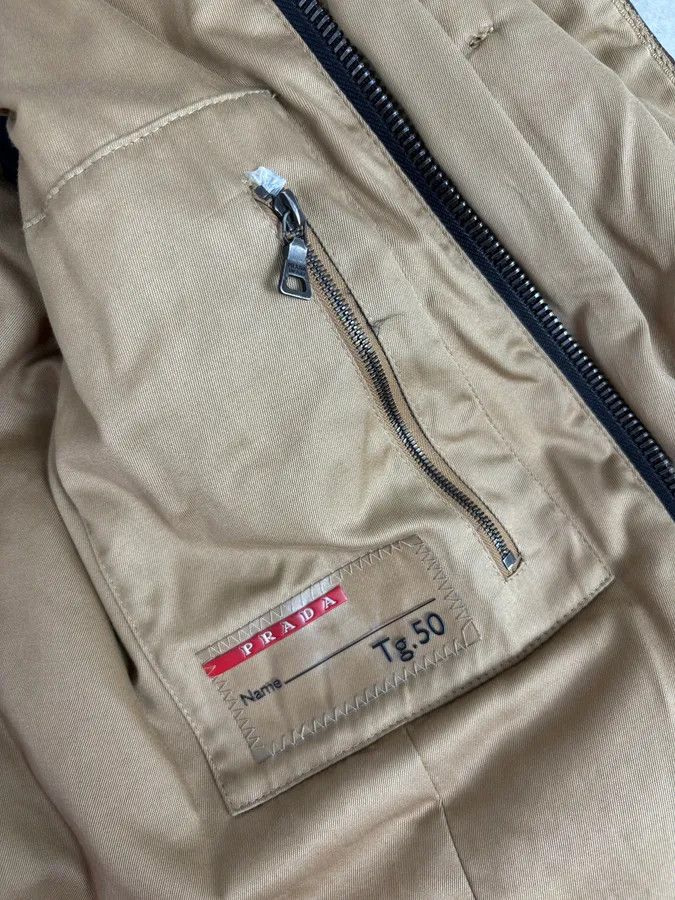 Prada 2000s Prada Brown Avant-Garde Leather Asymmetrical Jacket Size US M / EU 48-50 / 2 - 11 Thumbnail