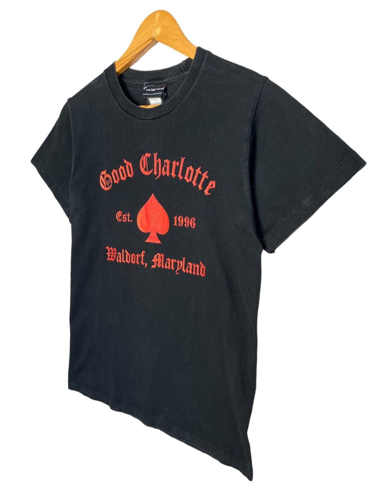 Band Tees × Vintage Vintage Good Charlotte Old English Spellout Black Tee Size US S / EU 44-46 / 1 - 4 Thumbnail