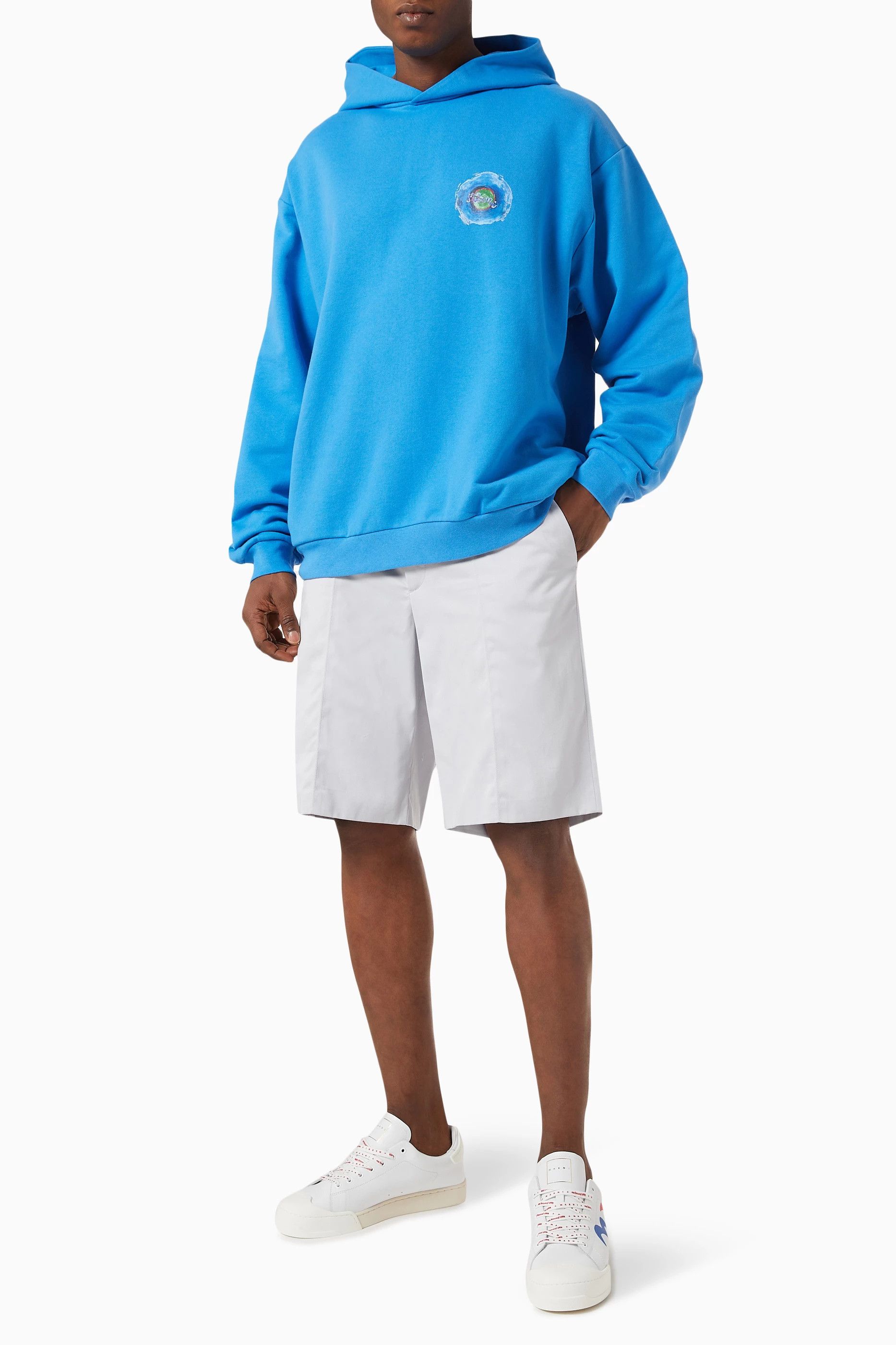 Marni o1y0225 Hoodie in Blue Size US M / EU 48-50 / 2 - 3 Thumbnail