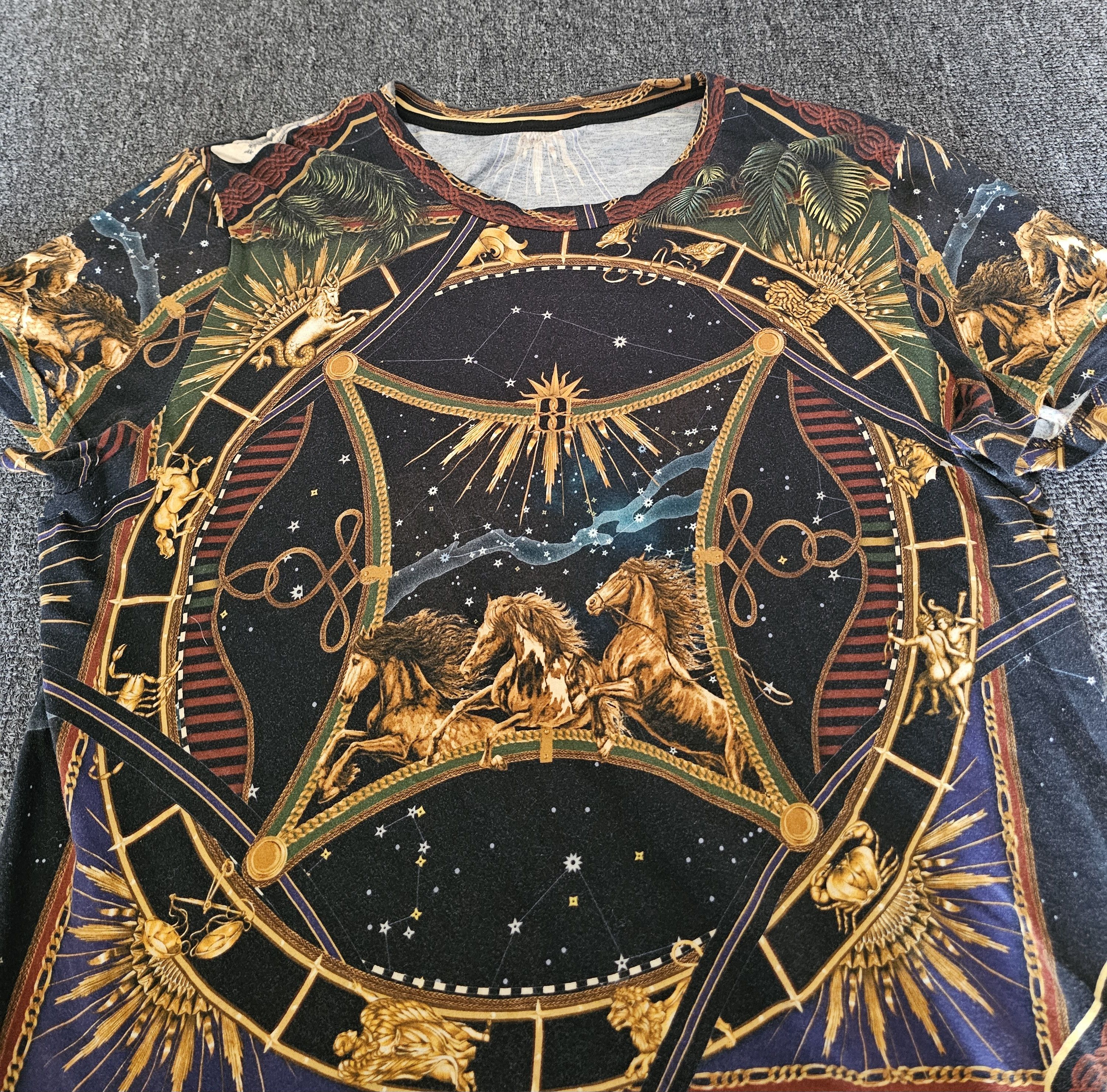 Balmain Balmain Men's Star Equestrian T-shirt Size L Size US L / EU 52-54 / 3 - 2 Thumbnail