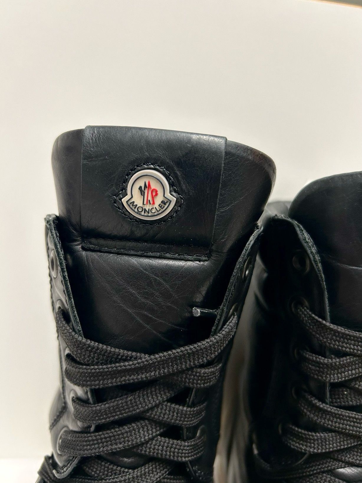 Moncler Moncler 2011 Leather High-Top Sneakers Size US 10 / EU 43 - 5 Thumbnail
