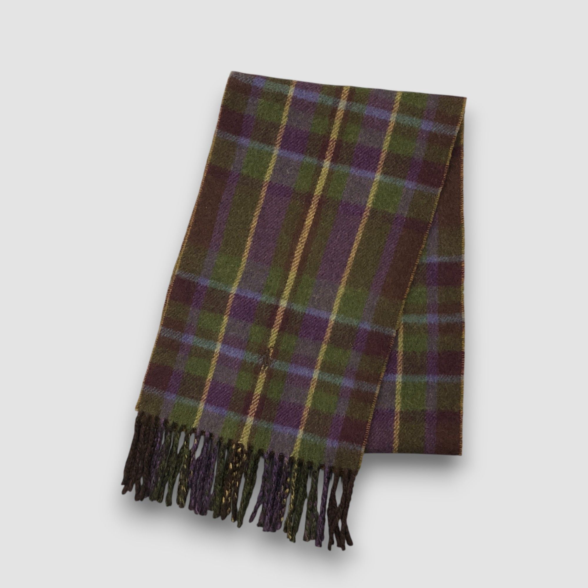 Polo Ralph Lauren Vintage Polo Ralph Lauren Scarf Muffler Plaid Wool Scarves Size ONE SIZE - 3 Thumbnail