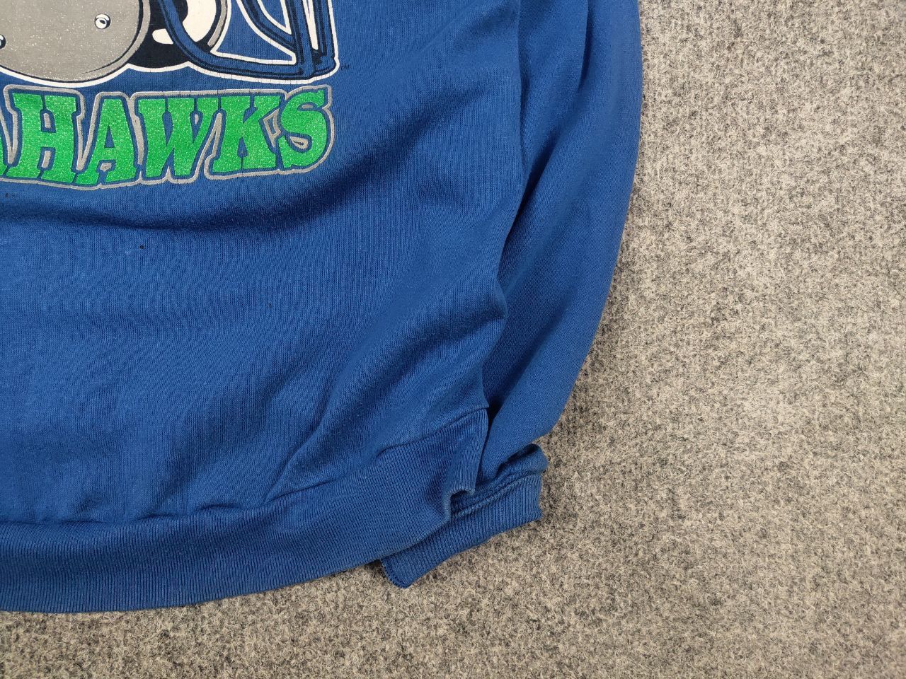 Vintage Vintage 80's Seattle Seahawks Logo Blue Crew neck Sweatshirt Size US M / EU 48-50 / 2 - 6 Thumbnail