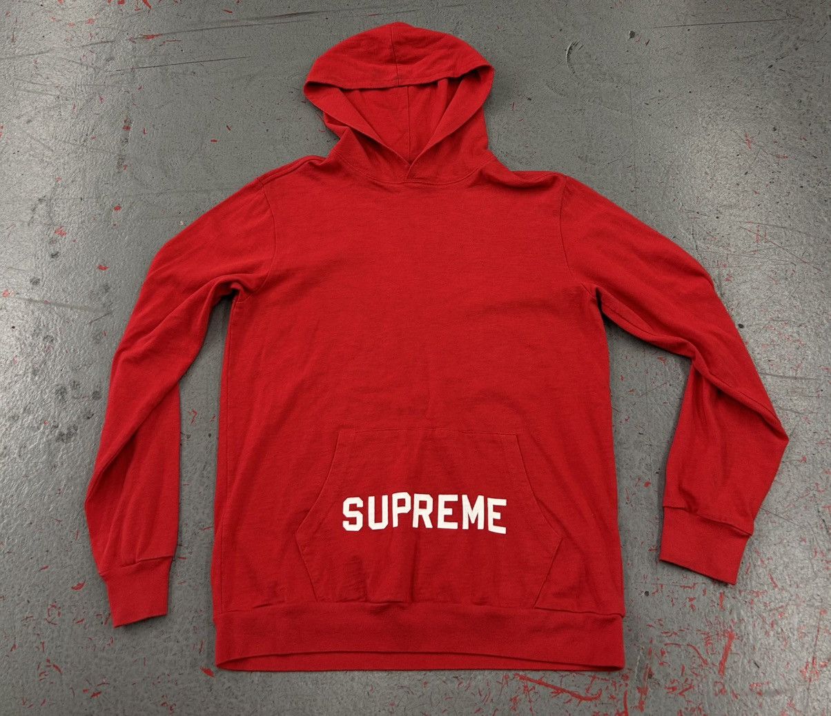 Supreme Supreme Pocket Red Pullover Hoodie Size Medium Size US M / EU 48-50 / 2 - 1 Thumbnail