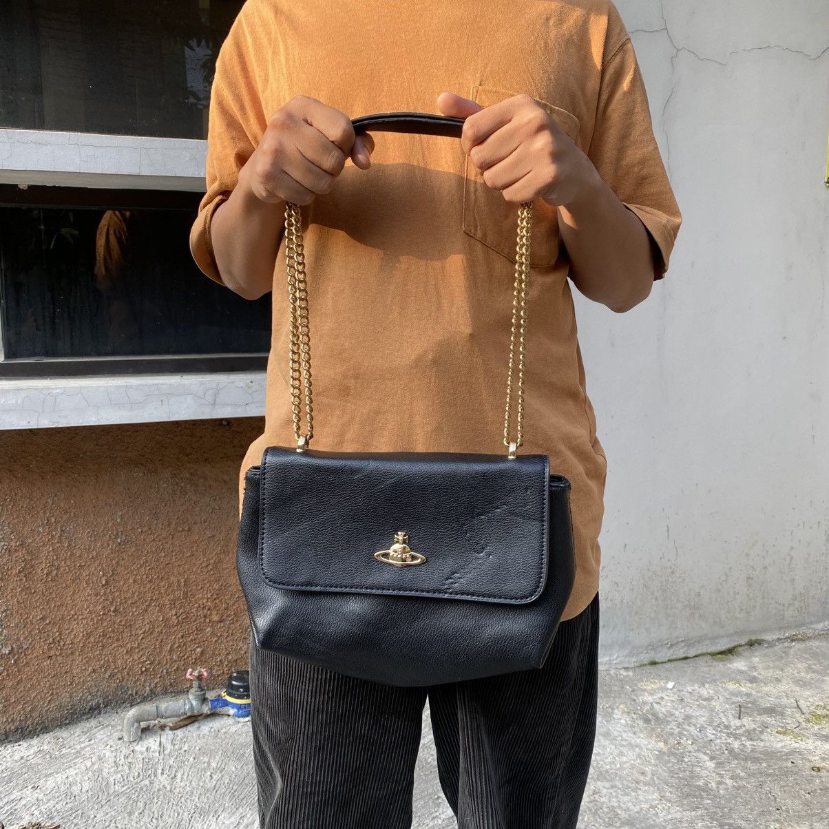 Vivienne Westwood London Leather Shoulder Bag