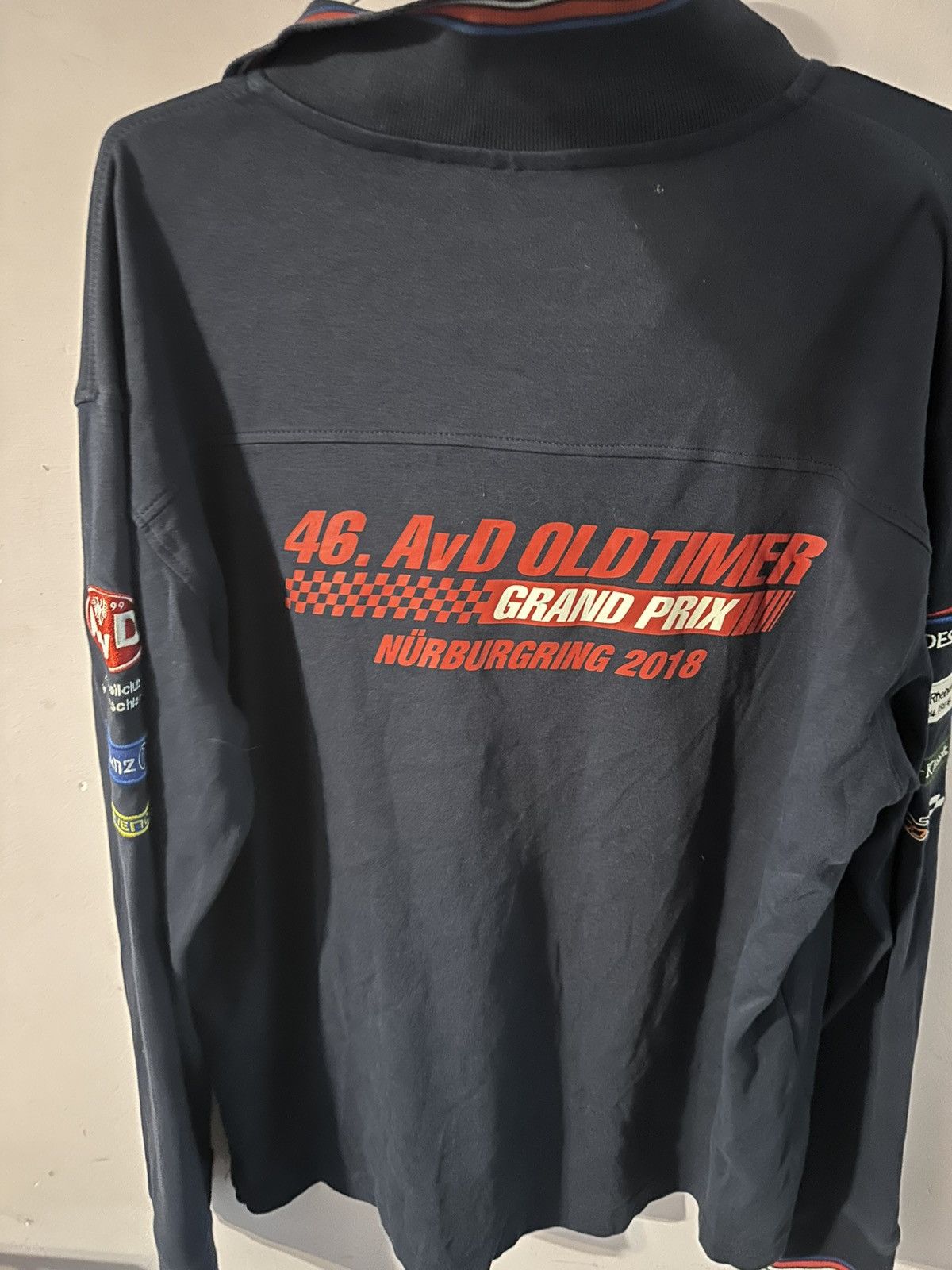 Porsche Design Racing AvD Grand Prix Sponsored Pullover Shirt PORSCHE 2018 Size US L / EU 52-54 / 3 - 5 Thumbnail