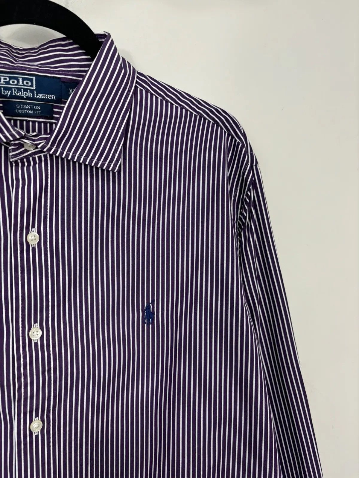 Polo Ralph Lauren × Ralph Lauren × Vintage Vintage Polo Ralph Lauren Striped Stanton Button Up Shirt Size US XL / EU 56 / 4 - 3 Thumbnail