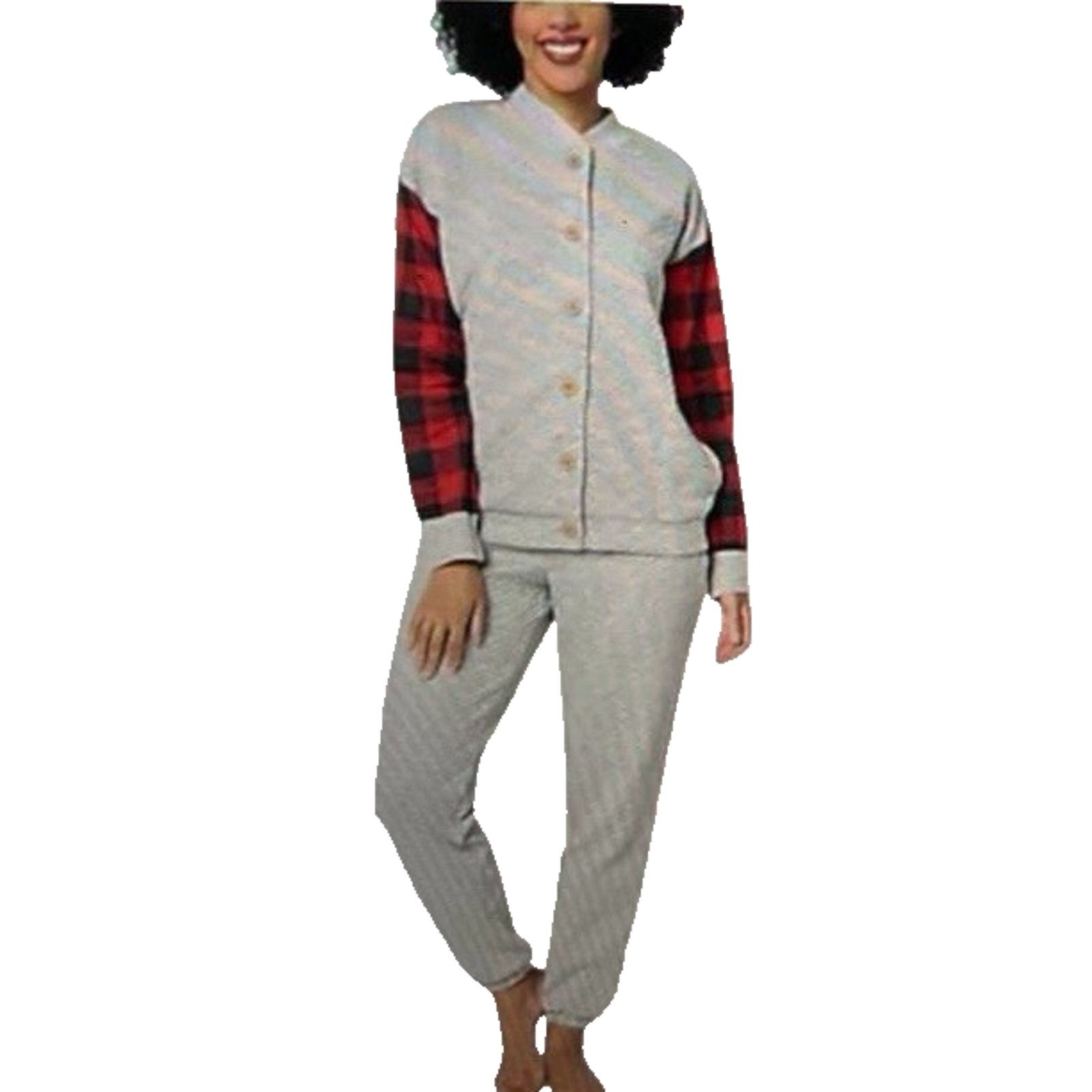 & Other Stories MUK LUKS Quilted Lounge Set Grey/Buffalo XS A656013 Size ONE SIZE - 1 Thumbnail