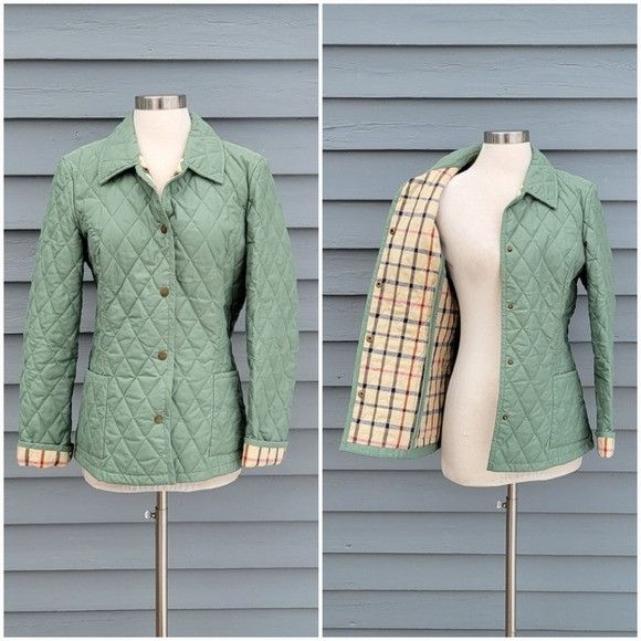 Brooks Brothers Brooks Brothers Green Quilted Nova Check Plaid Liner Light C Size M / US 6-8 / IT 42-44 - 1 Thumbnail