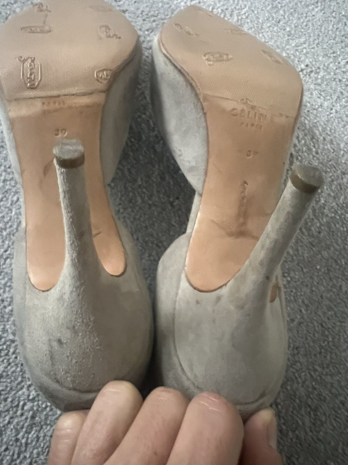 Celine Beige grey Celine heels Size US 8 / IT 38 - 6 Thumbnail
