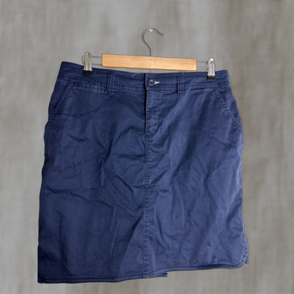 Vintage Woolrich Skirt Womens 8 Navy Blue Cotton Knee Length A-Line 32x19 Womens Mens? Size 30" / US 8 / IT 44 - 1 Thumbnail