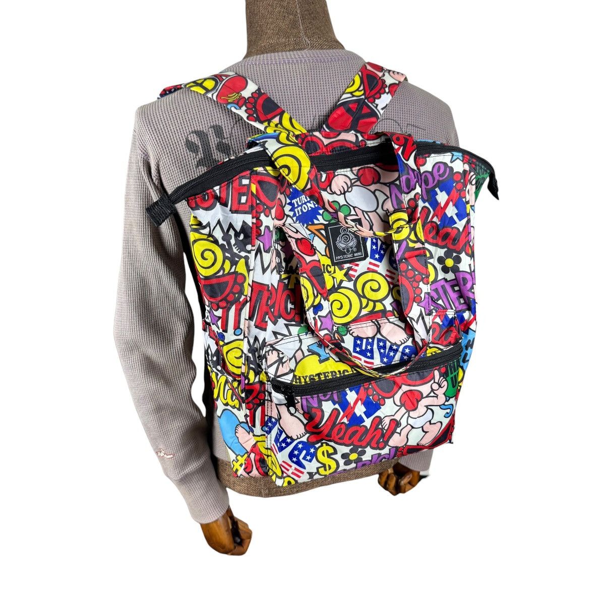 Hysteric Glamour ☀️HYSTERIC MINI ALL PRINT BACKPACK / TOTE BAGS Size ONE SIZE - 1 Thumbnail