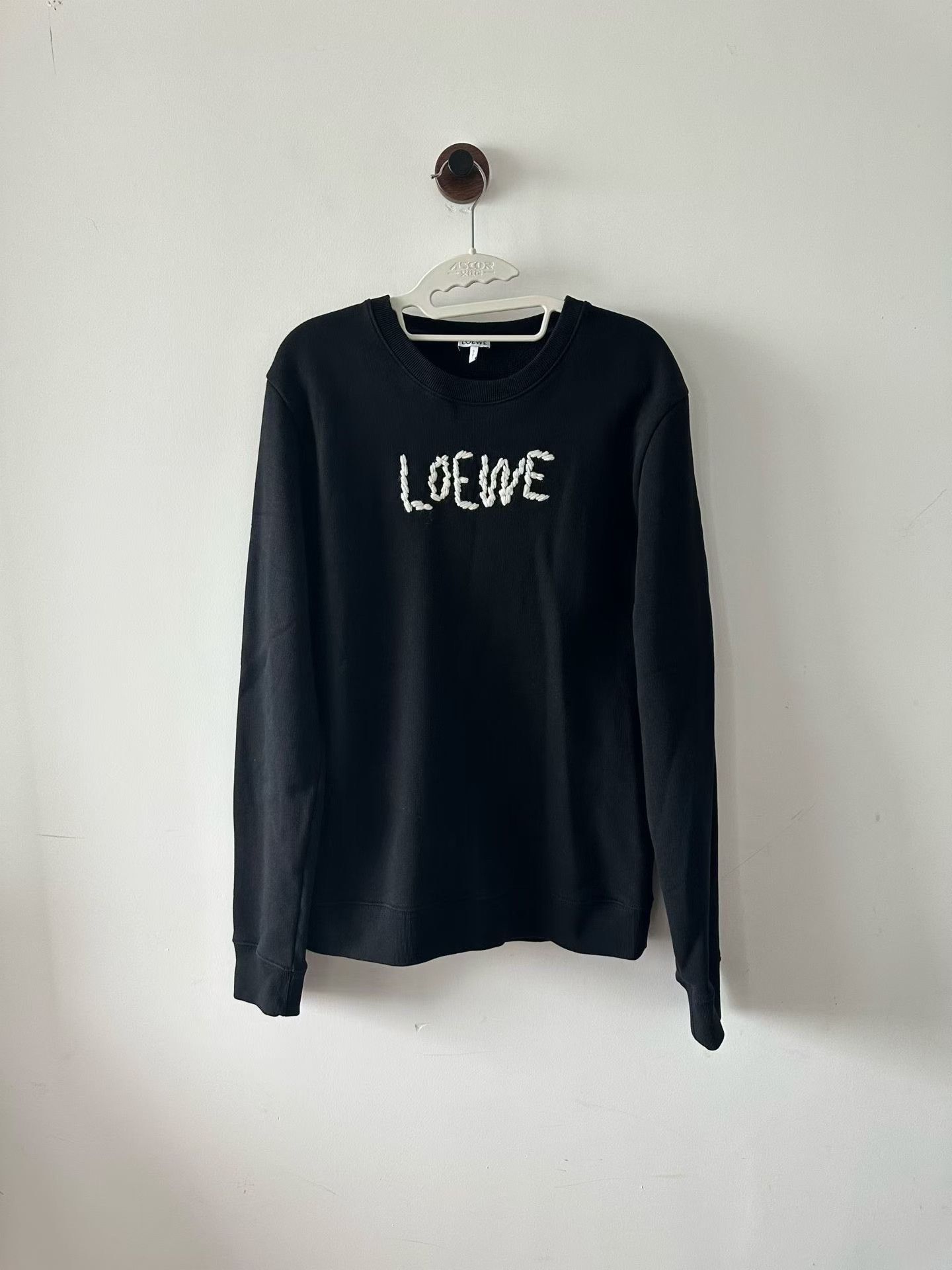 Loewe Loewe Black Embroidered Logo Sweatshirt Size US M / EU 48-50 / 2 - 1 Thumbnail