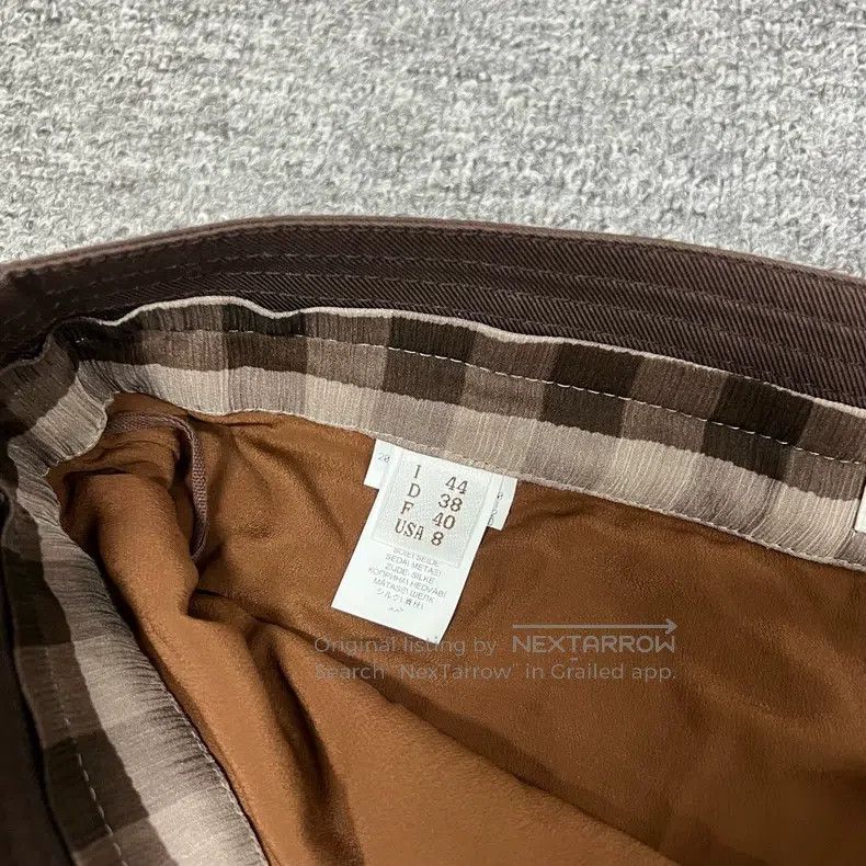 Brunello Cucinelli Brunello Cucinelli Lightweight Plaid Skirt Size 28" / US 6 / IT 42 - 6 Thumbnail