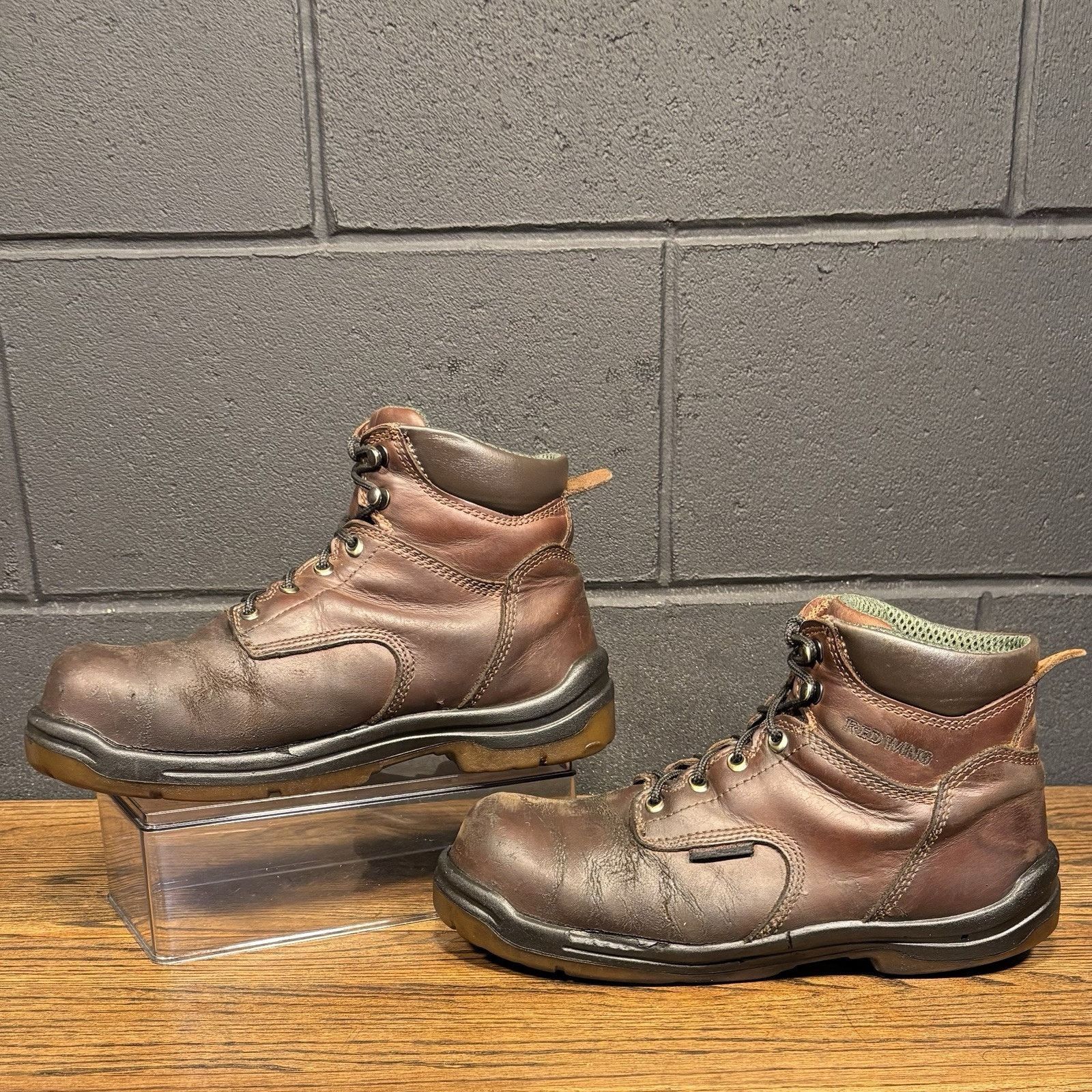 Red Wing Red Wing Men’s 9.5 Steel Toe Work Boots Brown Lace-Up Safety Size US 9.5 / EU 42-43 - 1 Thumbnail