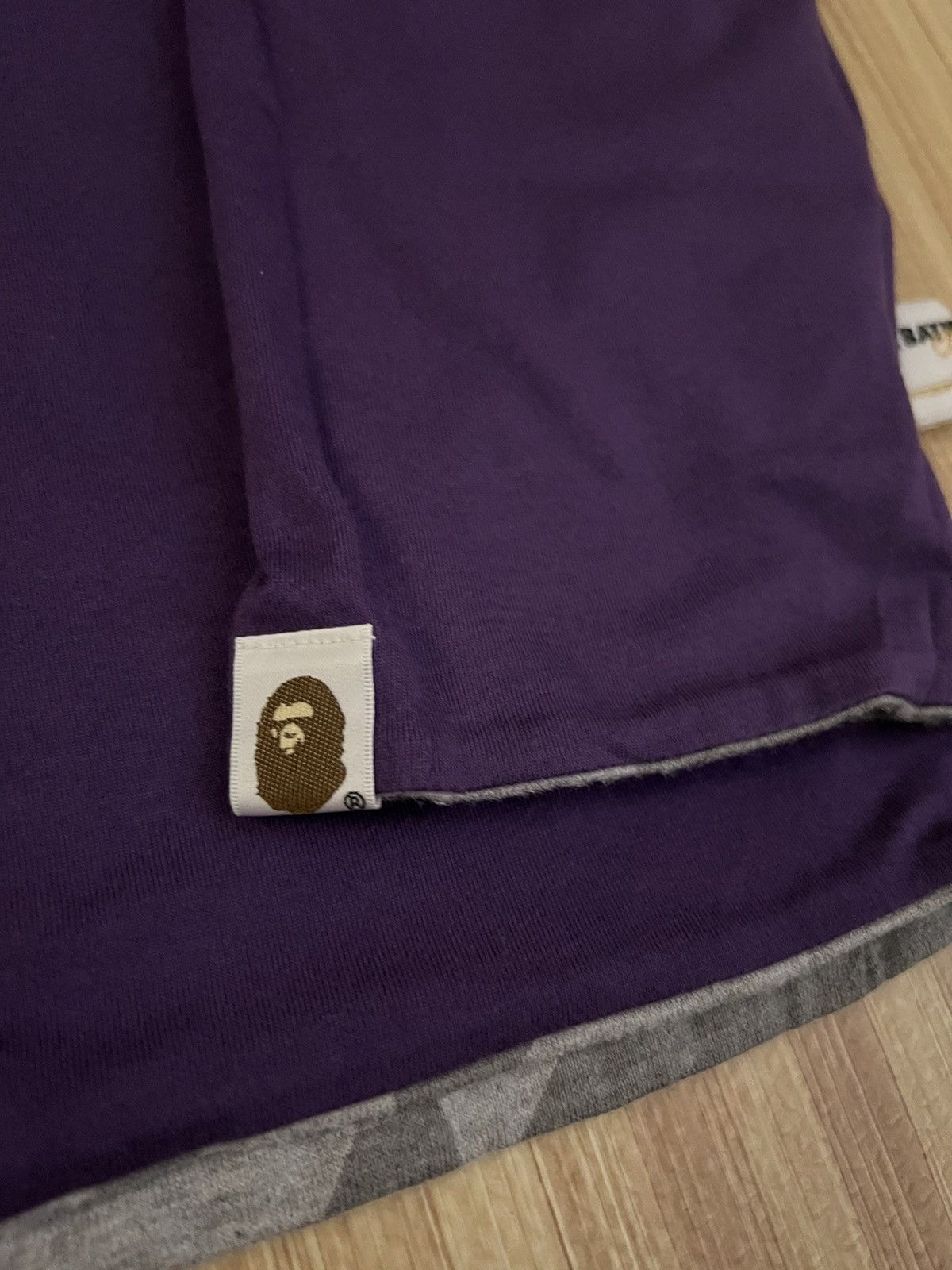 Bape 2008 Bape Bapesta long sleeve reversible purple grey L Size US L / EU 52-54 / 3 - 5 Thumbnail