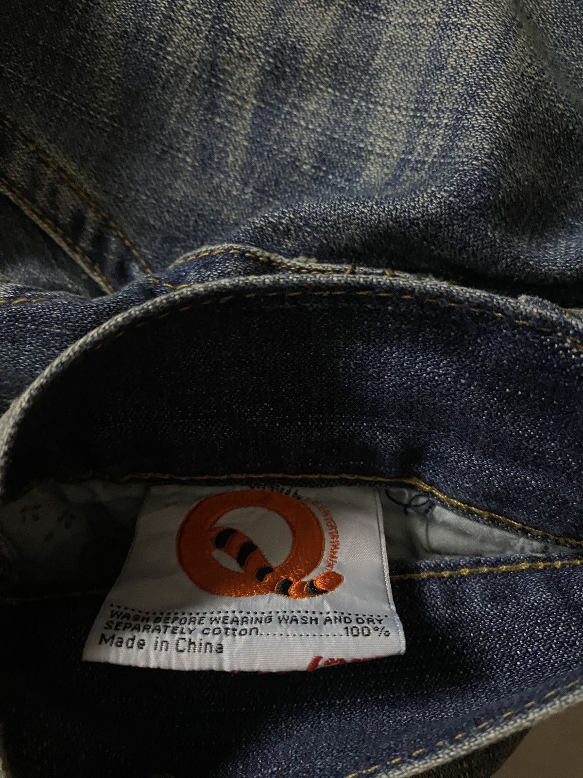If Six Was Nine 2000's Q Seawash Studded Flared Jeans Size US 27 - 14 Thumbnail