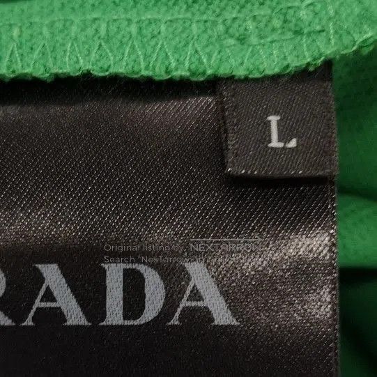 Prada Prada Green Contrast Collar Polo T. Size US L / EU 52-54 / 3 - 4 Thumbnail