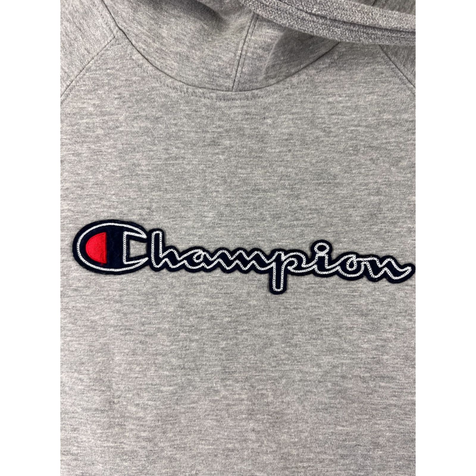 Champion Champion Hoodie Women Large Gray Cotton Blend Kangaroo Pocket Logo Pullover Womens Size L / US 10 / IT 46 - 6 Thumbnail