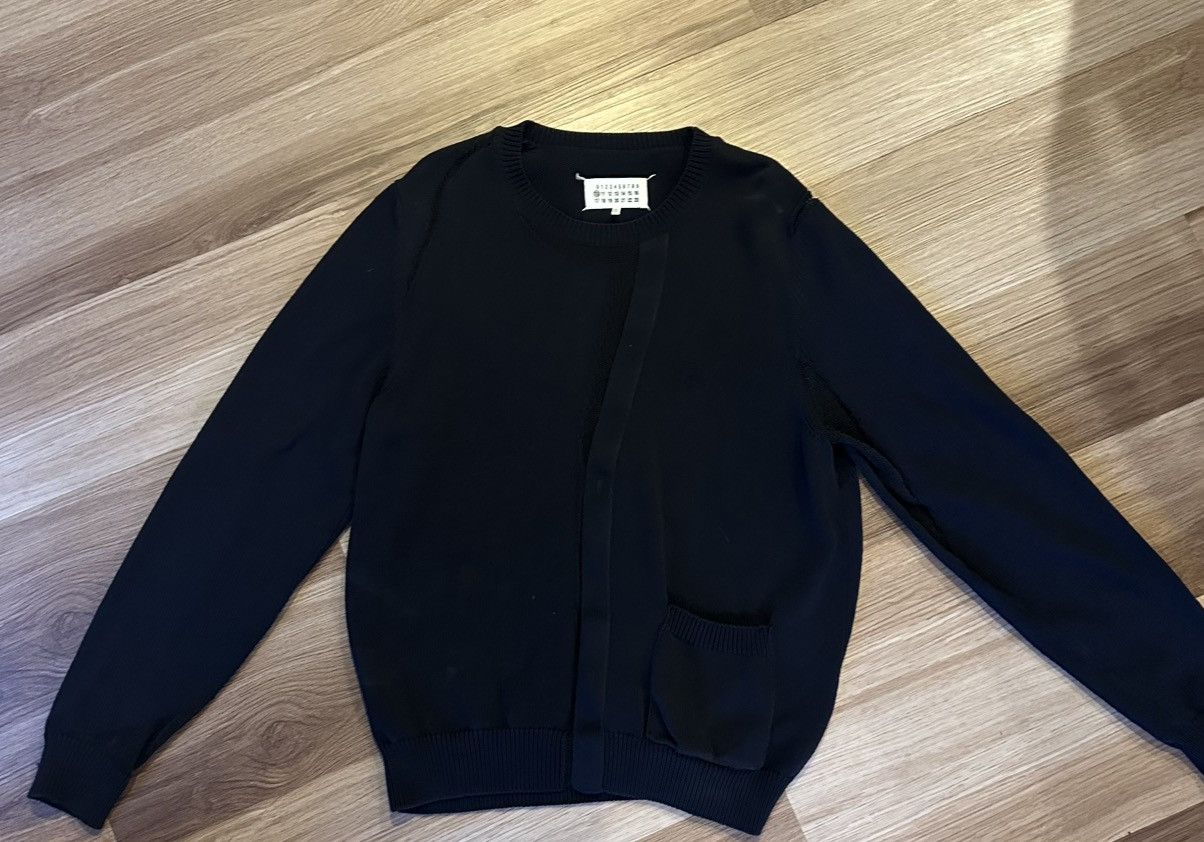 Maison Margiela Maison Margiela SS16 Chunky Knit Sweater — Navy Size US L / EU 52-54 / 3 - 1 Thumbnail