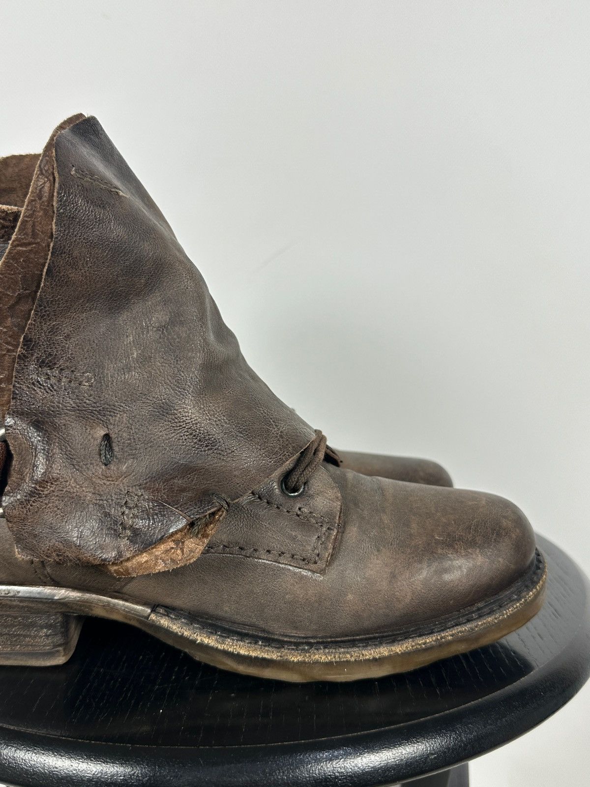 A.S.98 A.S.98. Airstep Brown Leather Buckle Biker Ankle Boots Size US 6 / IT 36 - 18 Thumbnail