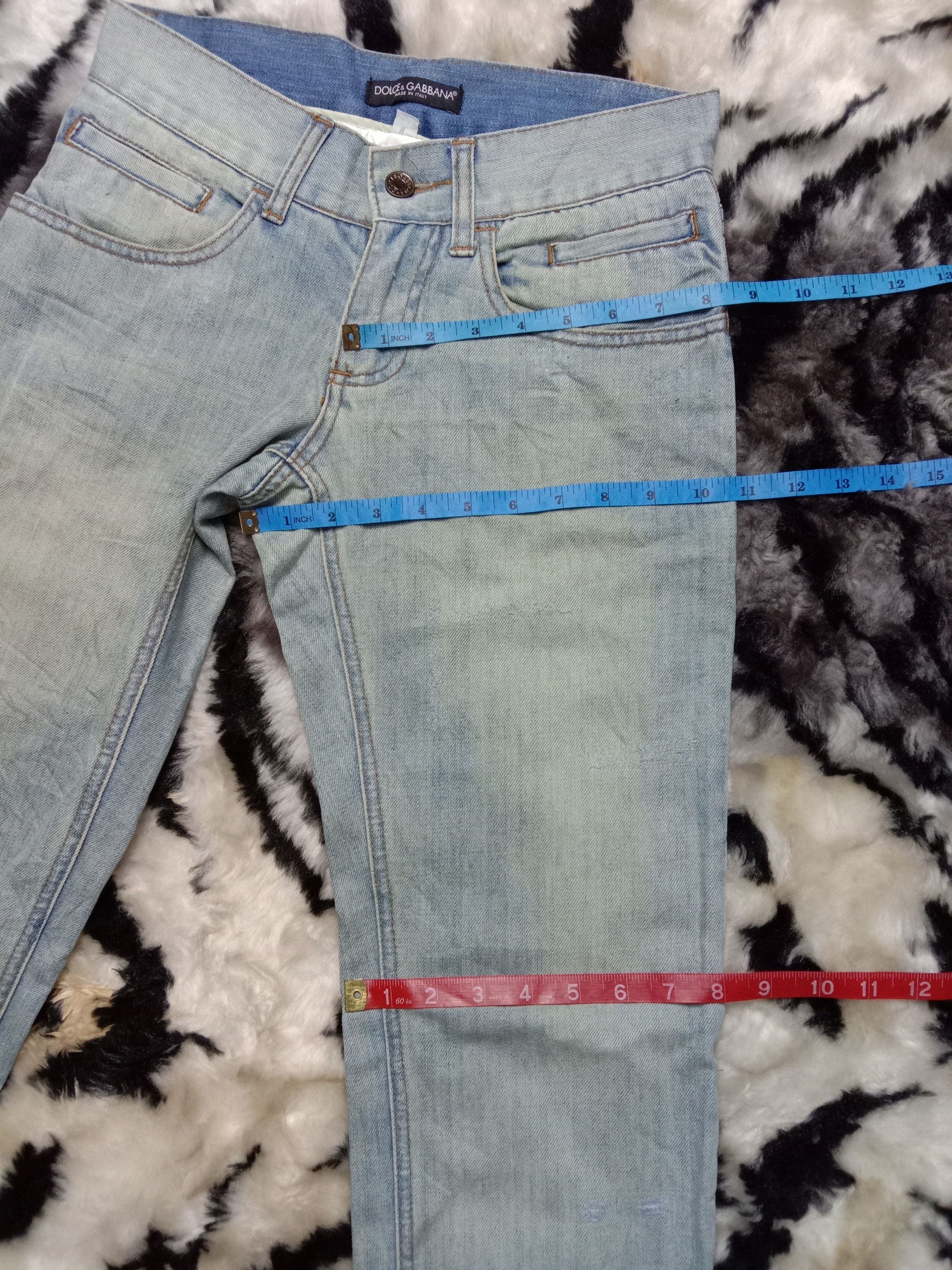Dolce & Gabbana Dolce Gabbana rare Distressed Jeans Size US 28 / EU 44 - 10 Thumbnail