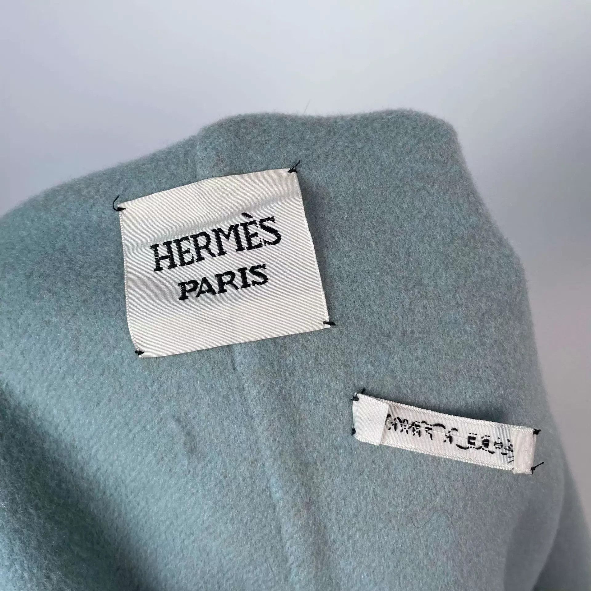 Hermes Hermès Cashmere Long Coat Blue 34 Size XS / US 0-2 / IT 36-38 - 6 Thumbnail
