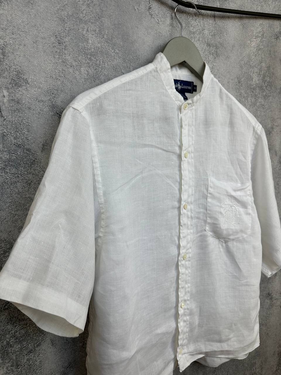Ralph Lauren Ralph Lauren Vintage 100% Linen 3/4 Crop Shirt Button Up Size M / US 6-8 / IT 42-44 - 3 Thumbnail