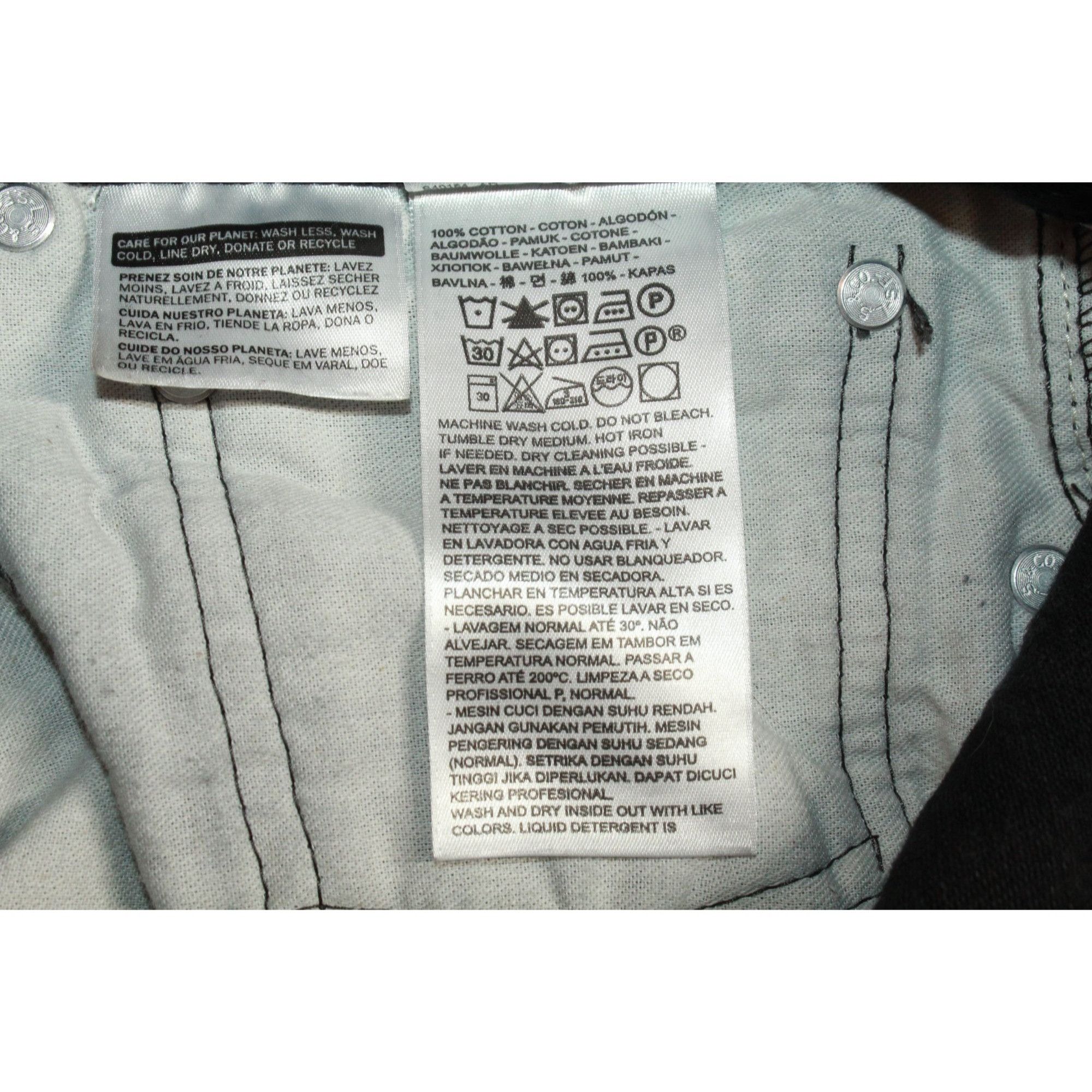 Levi's Levi's Men's 505 Regular Fit Jeans Straight Leg Black Size 3 Size US 36 / EU 52 - 9 Thumbnail
