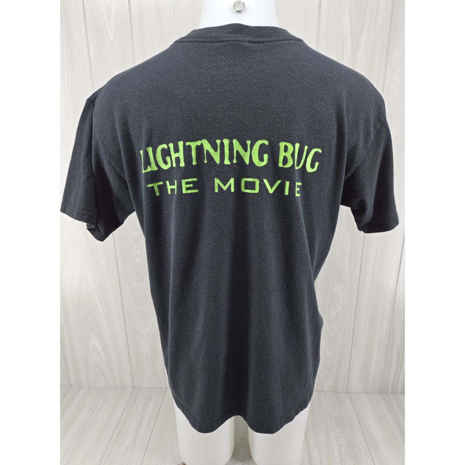 Anvil VINTAGE DISTRESSED Lightning Bug The Movie Cullman Alabama Shirt Men's Large Shirt Black 90s Movie theme Mens Size US L / EU 52-54 / 3 - 2 Thumbnail