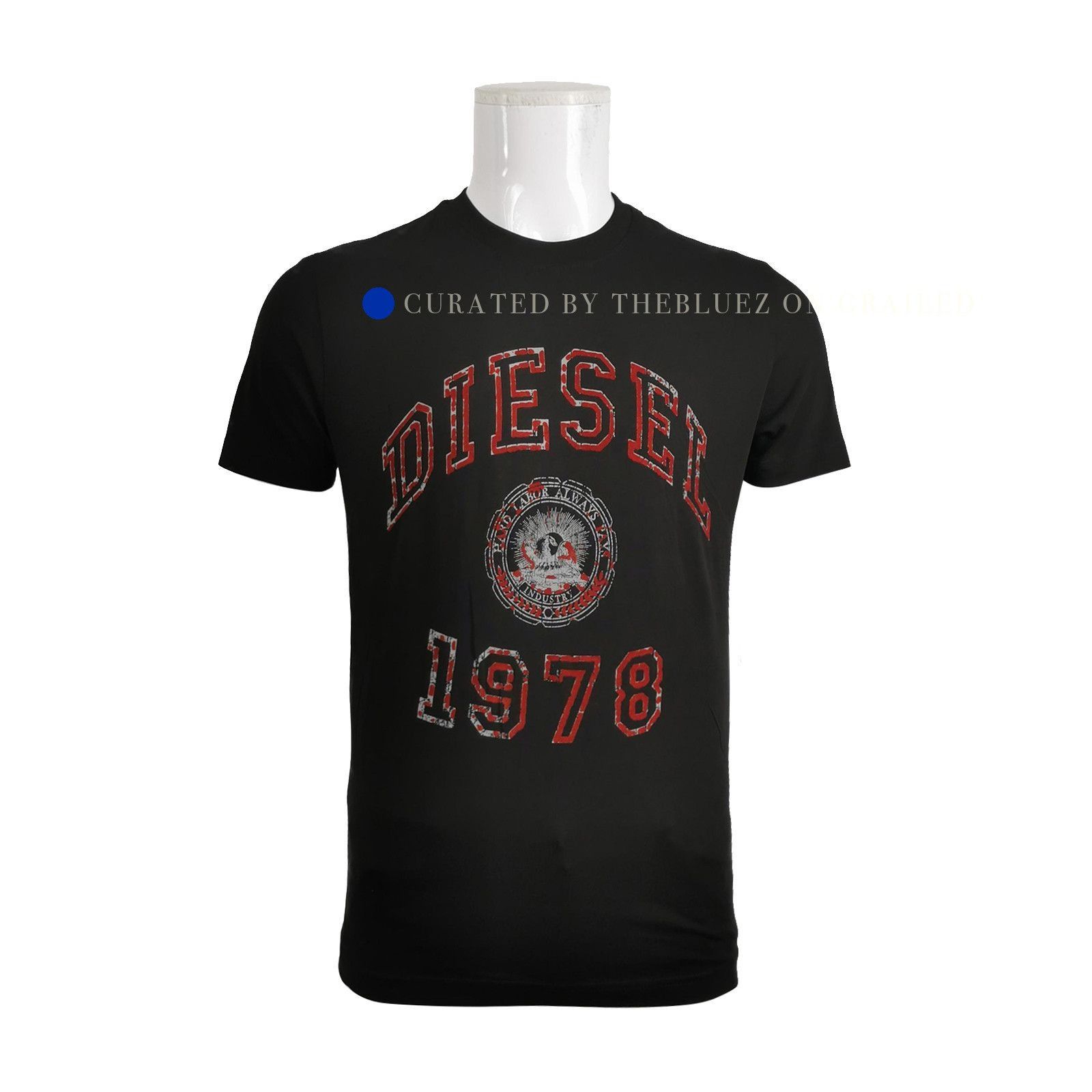Diesel Vintage Logo Graphic Tee in Black Size US S / EU 44-46 / 1 - 1 Thumbnail