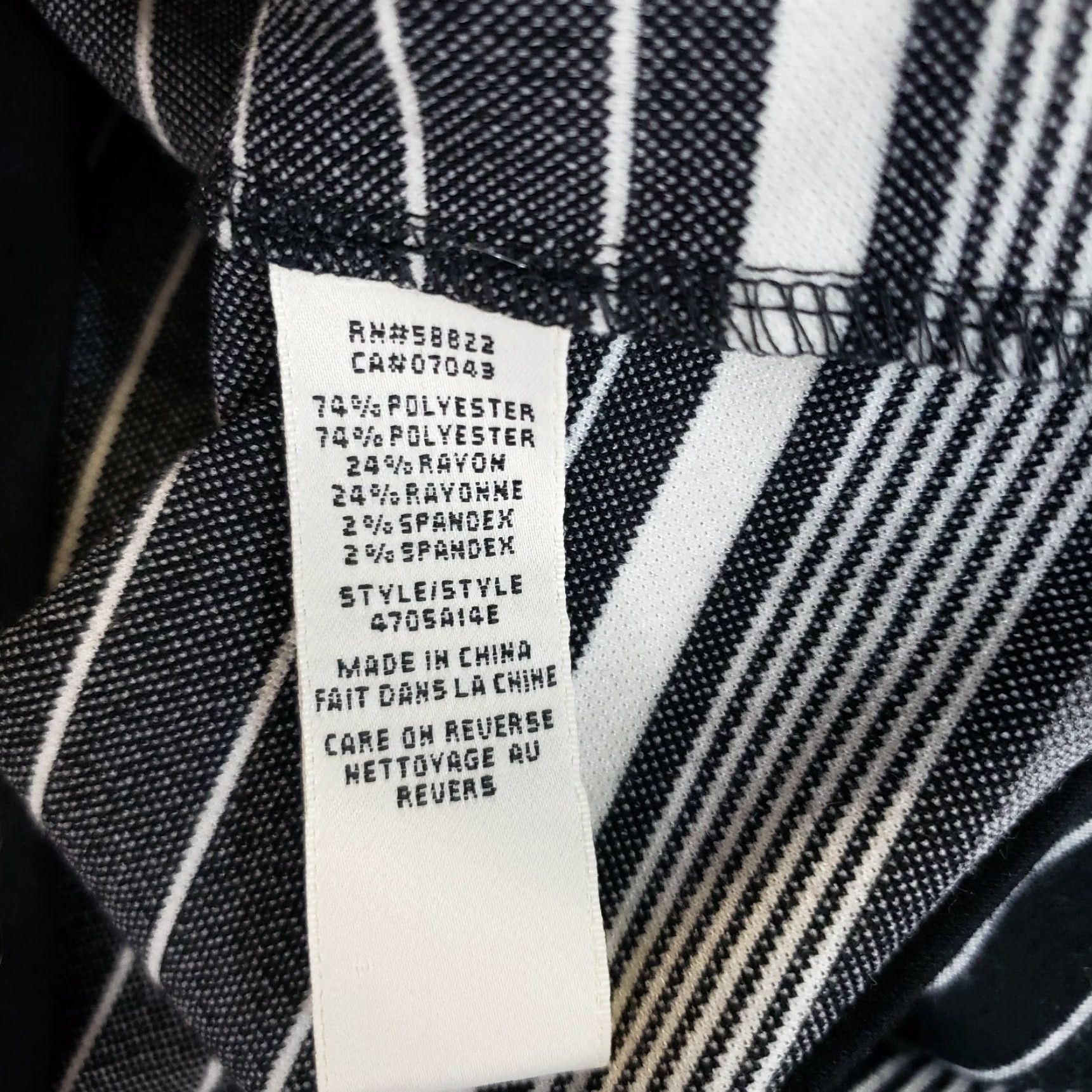 Vintage Max Studio Womens Pleated Skirt L Black White Striped Pull On Skirt Womens Black White Striped Pleated Size L Size 36" / US 14 / IT 50 - 3 Thumbnail