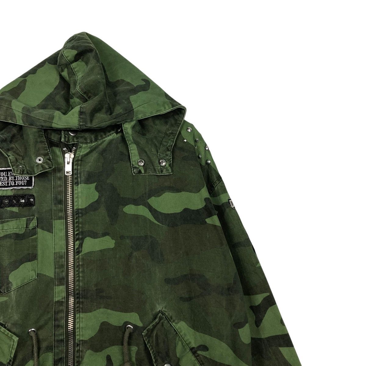 Hysteric Glamour 🔥VINTAGE MIKITARY CAMOUFLAGE PARKA JACKET BIG LOGO DESIGN Size US M / EU 48-50 / 2 - 7 Thumbnail
