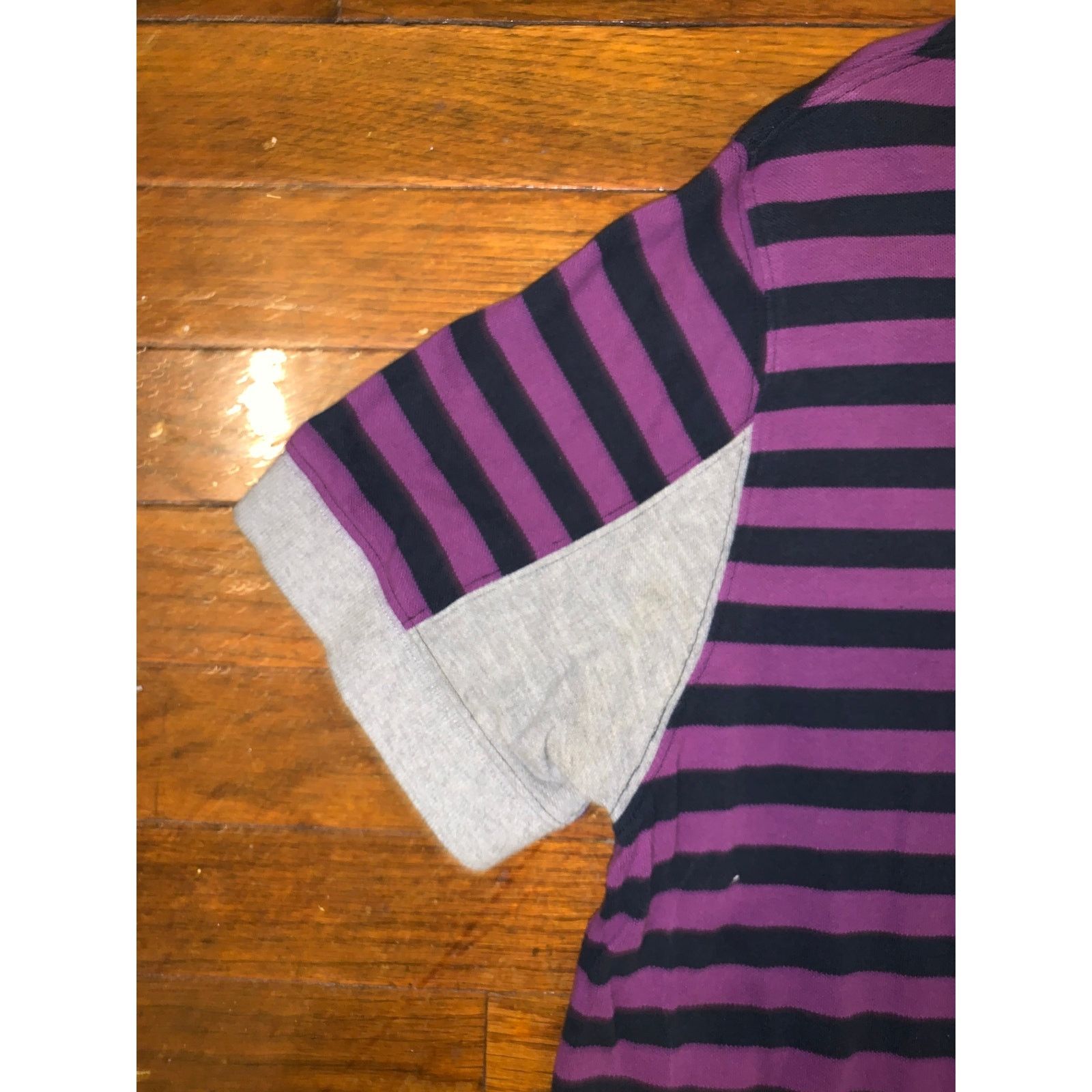 Paul Smith Paul Smith Archive Striped Henley Purple Black Men’s Large Size US L / EU 52-54 / 3 - 9 Thumbnail