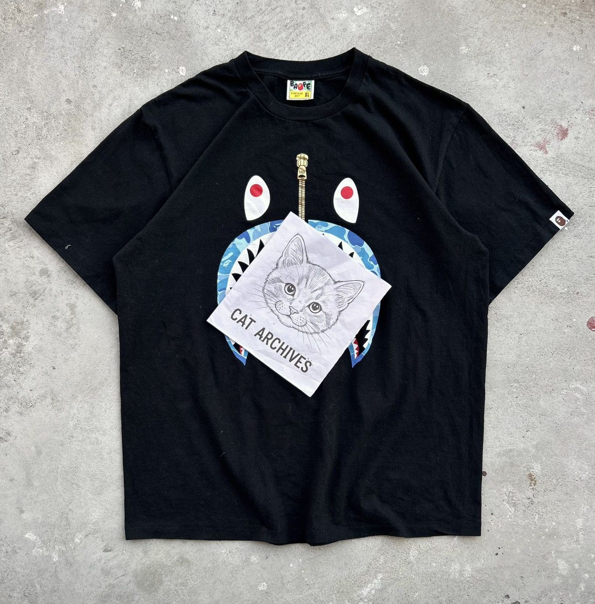 Bape CRAZY BAPE SHARK LOGO TEE Size US XL / EU 56 / 4 - 13 Thumbnail