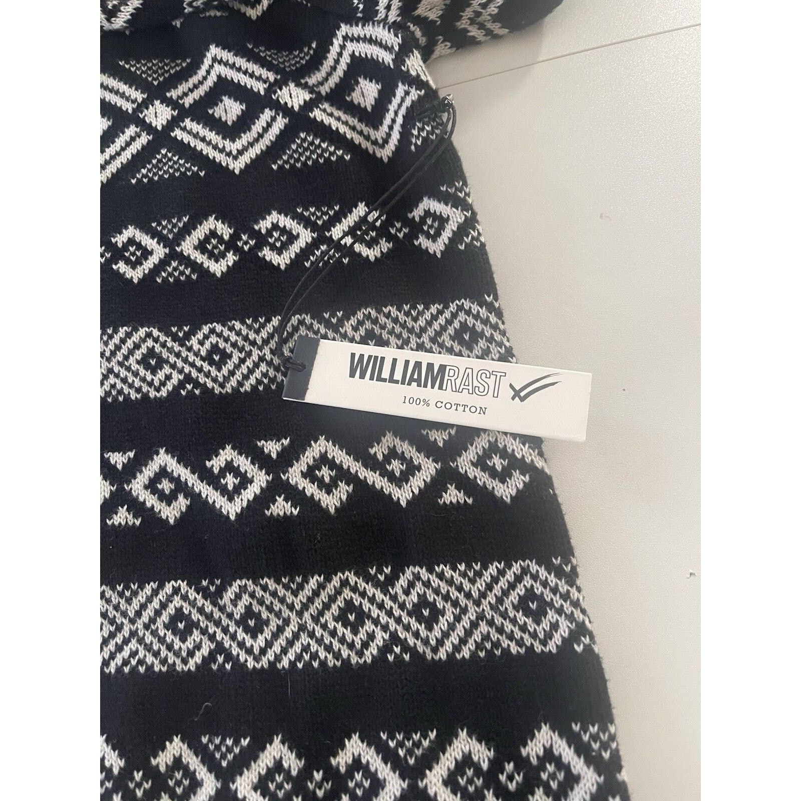 William Rast William Rast Men’s Cotton Black White Sweater Large NWT Size US L / EU 52-54 / 3 - 7 Thumbnail