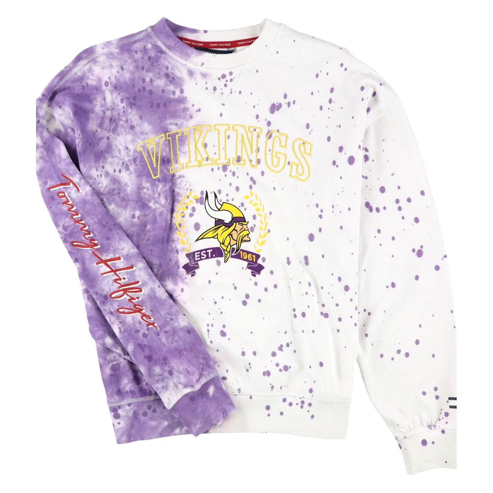 Tommy Hilfiger Tommy Hilfiger Womens Minnesota Vikings Sweatshirt Purple S Size S / US 4 / IT 40 - 2 Thumbnail