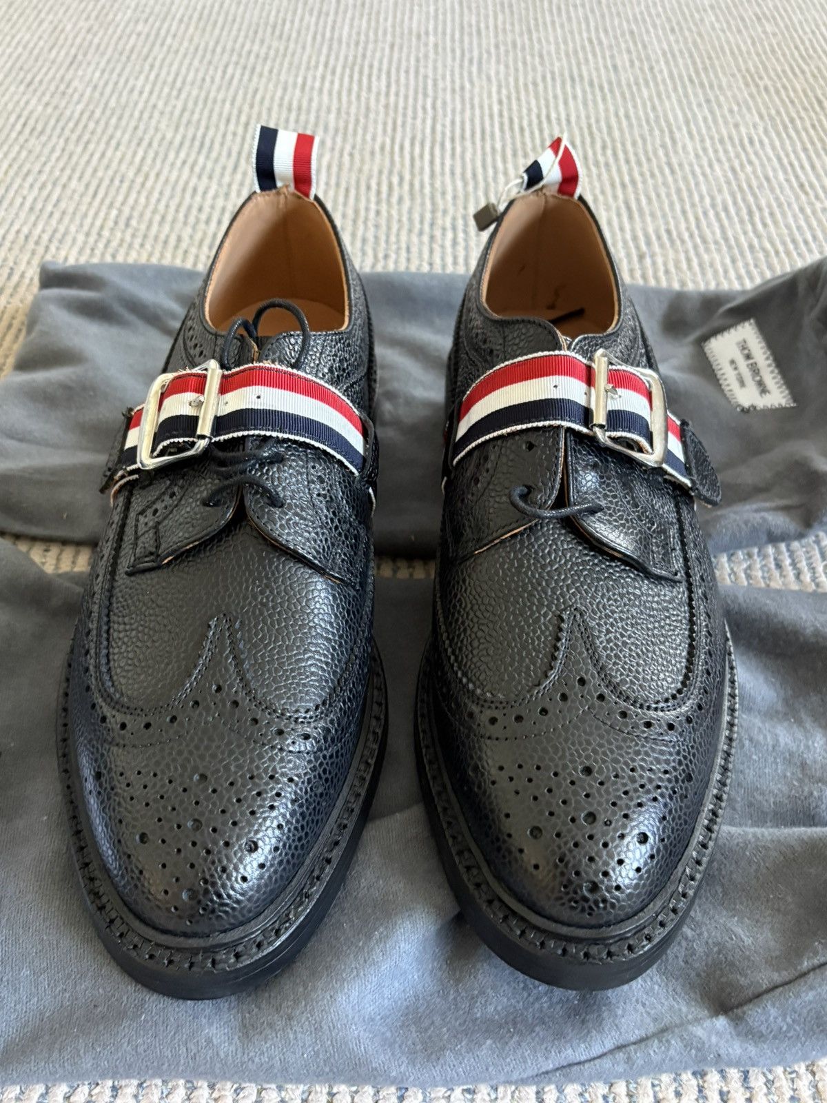 Thom Browne Classic Longwing Strap Commando Sole Brogue Size US 7 / EU 40 - 3 Thumbnail
