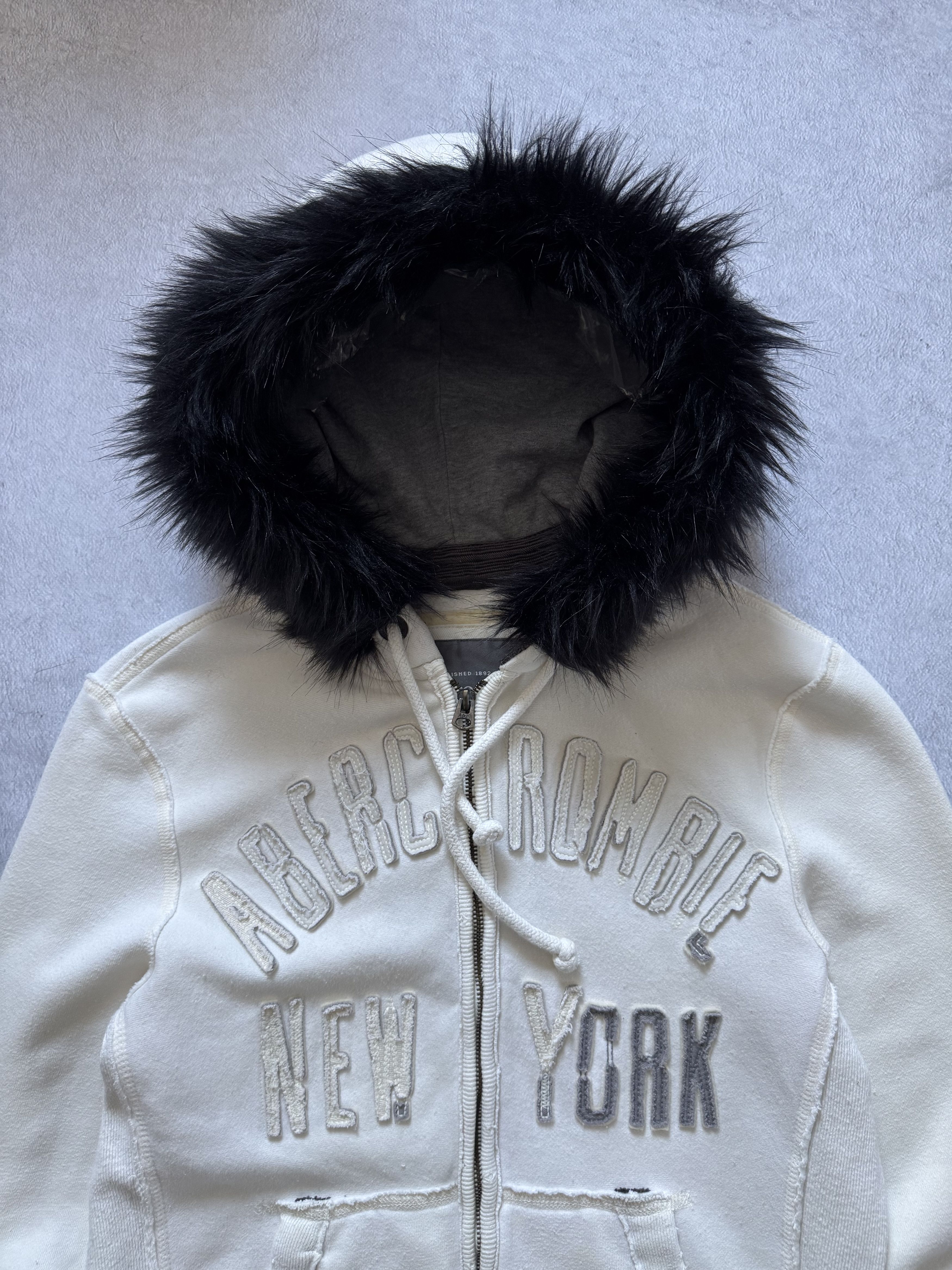 Abercrombie & Fitch Y2K Abercrombie Fur Zip Hoodie LGB I6W9 Style Size US S / EU 44-46 / 1 - 7 Thumbnail