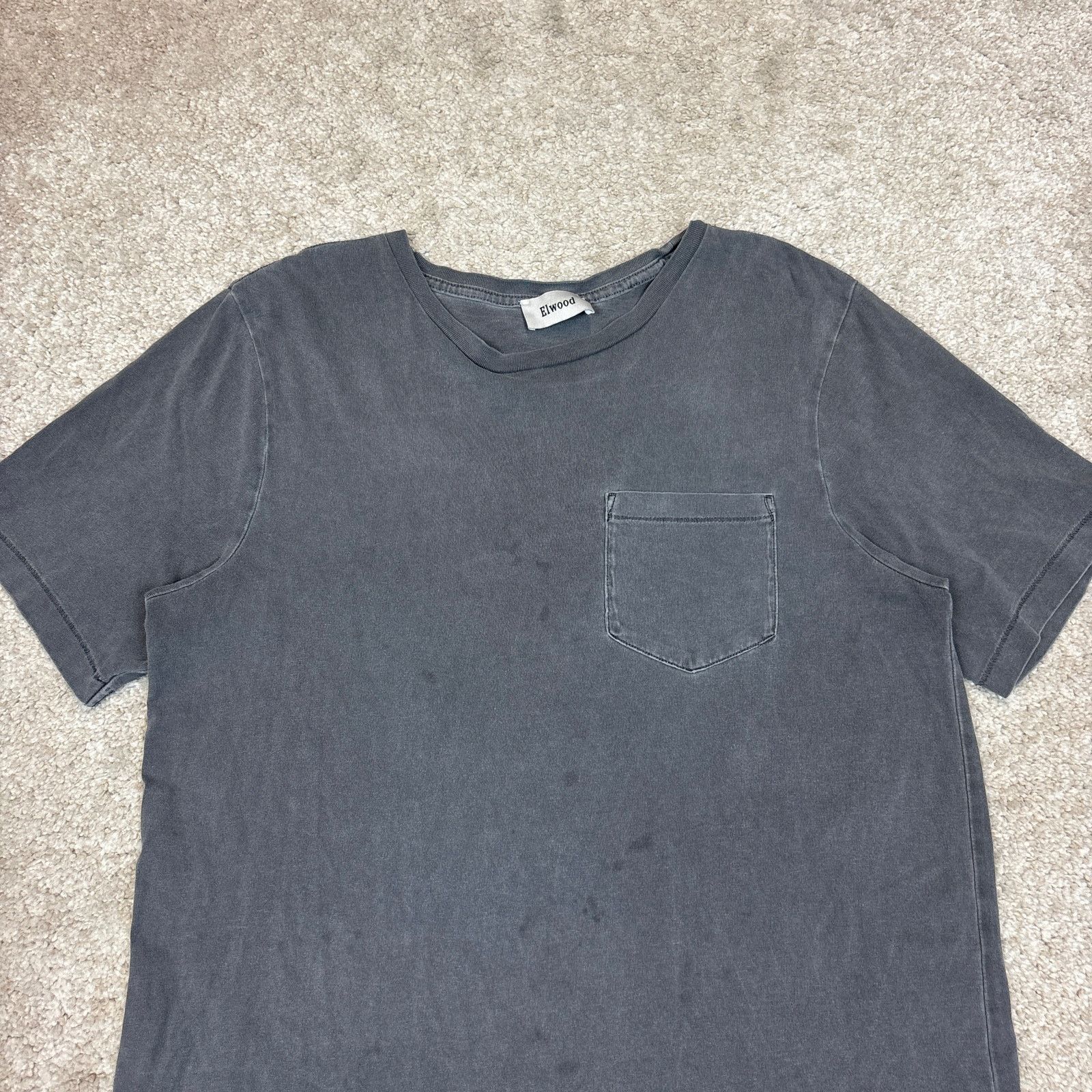 Elwood Elwood Oversized Curved Hem Pocket Tee Shirt Men's Medium Size US M / EU 48-50 / 2 - 2 Thumbnail