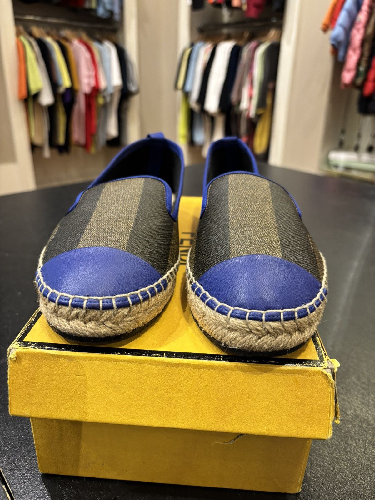Fendi Fendi Espadrilles Blue/Brown Size US 10 / IT 40 - 3 Thumbnail