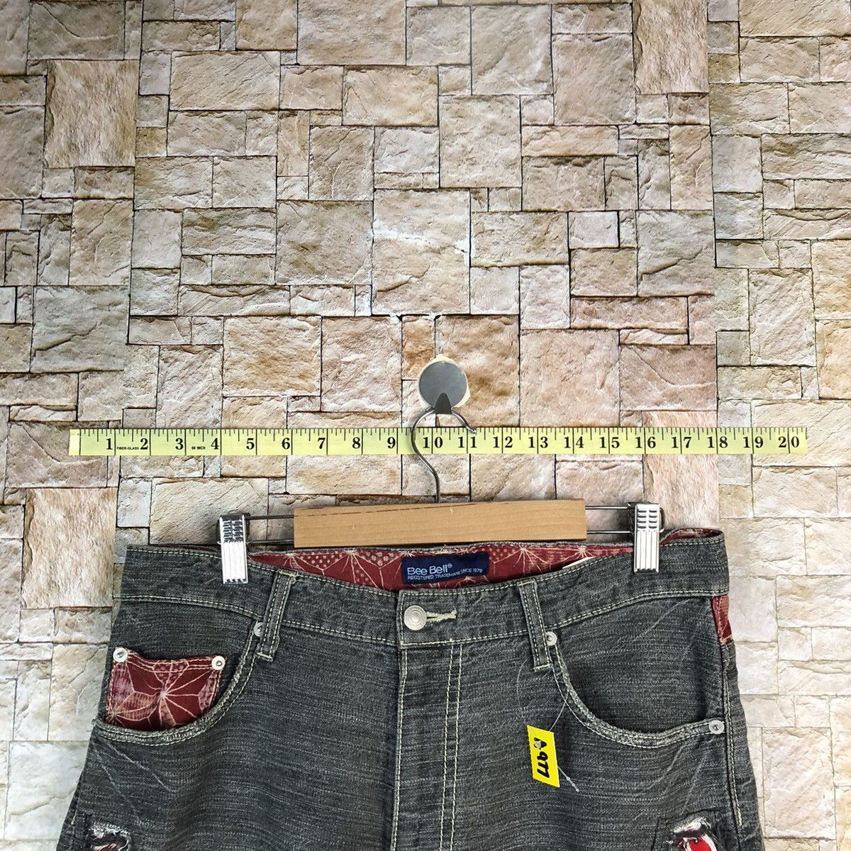 Japanese Brand D Bee Bell Custom Black multipocket Casual Pants #A977 Size US 33 - 4 Thumbnail